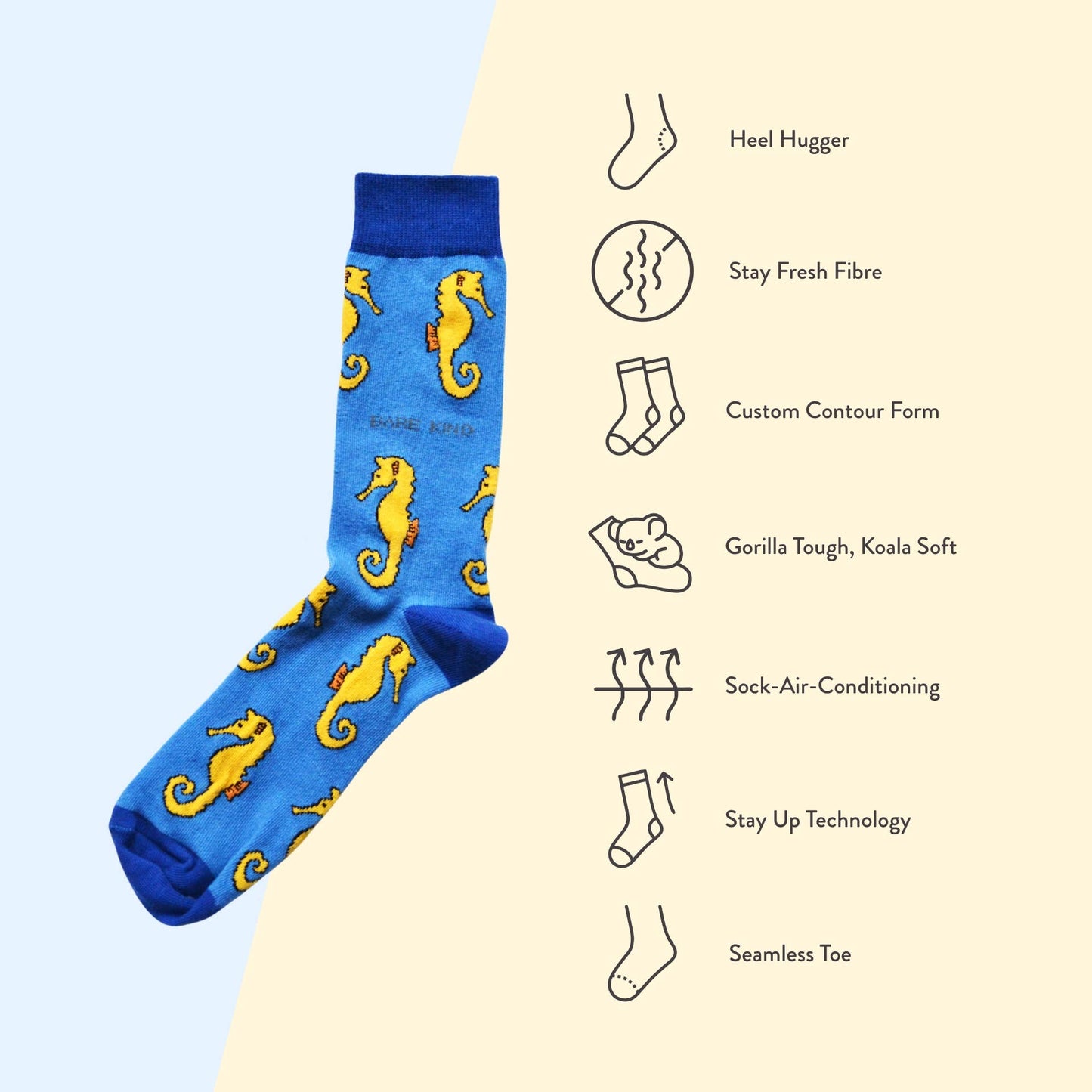 Bare Kind - Seahorse Socks