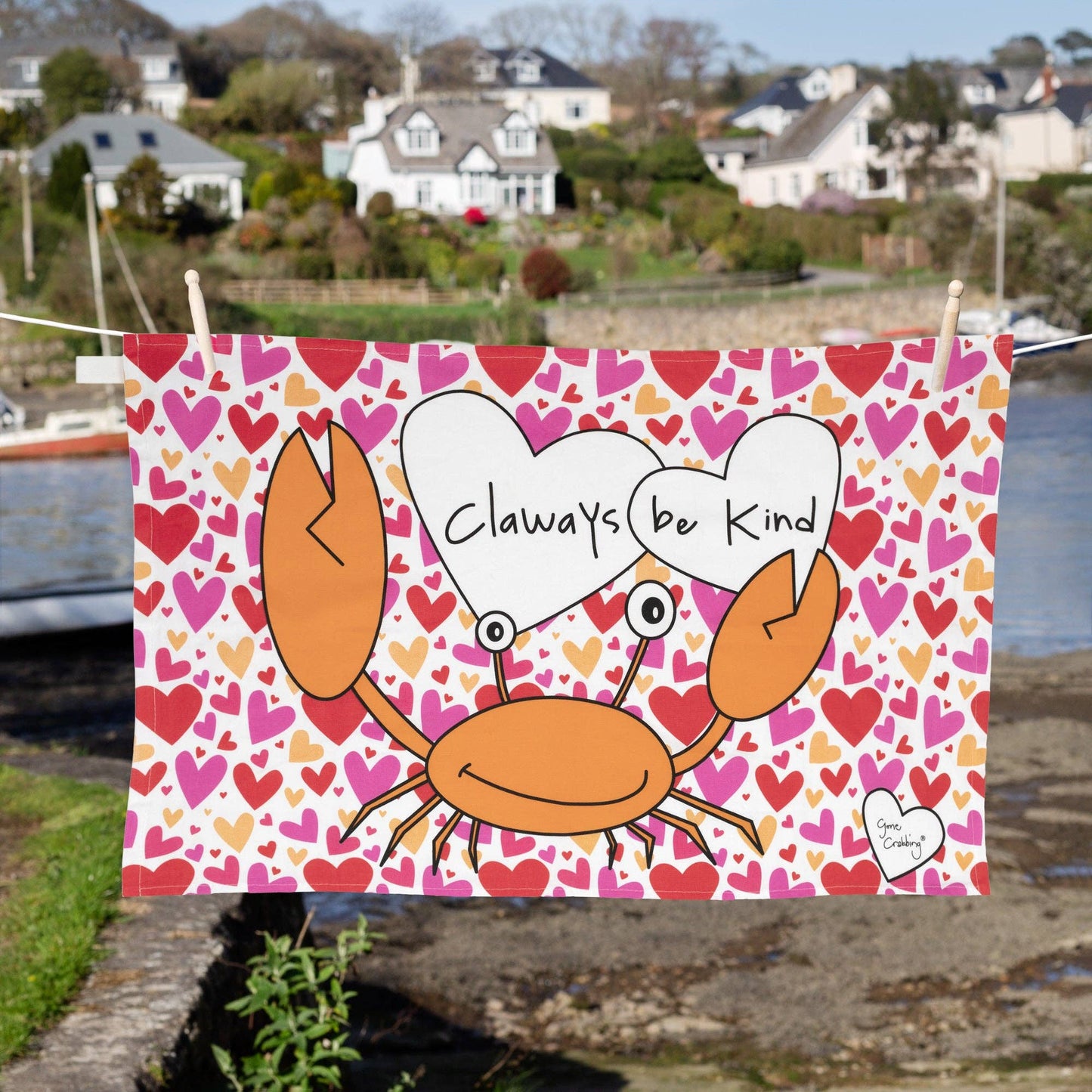 Gone Crabbing - Claways be Kind Tea Towel