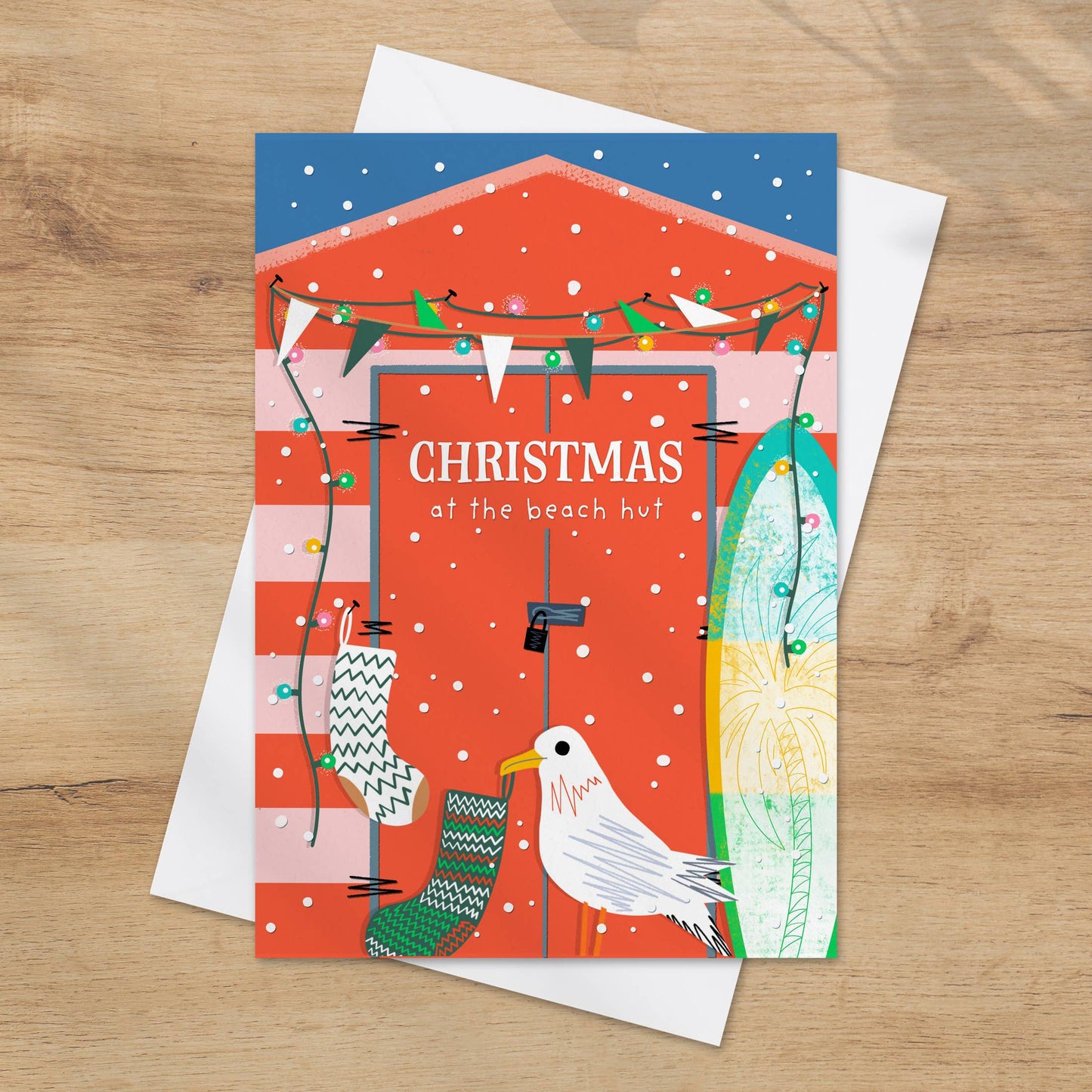 Christmas at the Beach Hut | Pack of 6 Christmas Cards