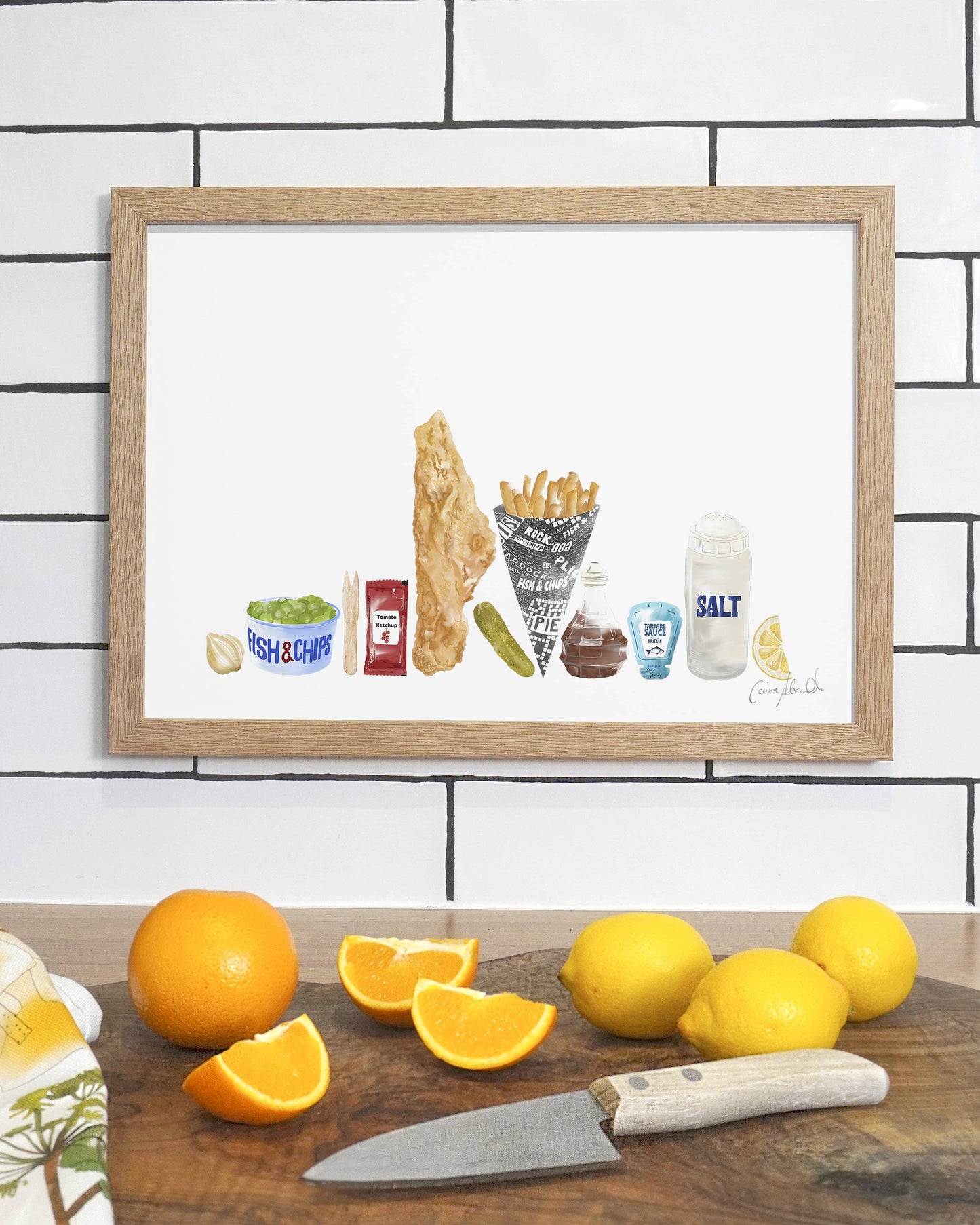 Fish & Chip - Framed Print - Classic British/English Food