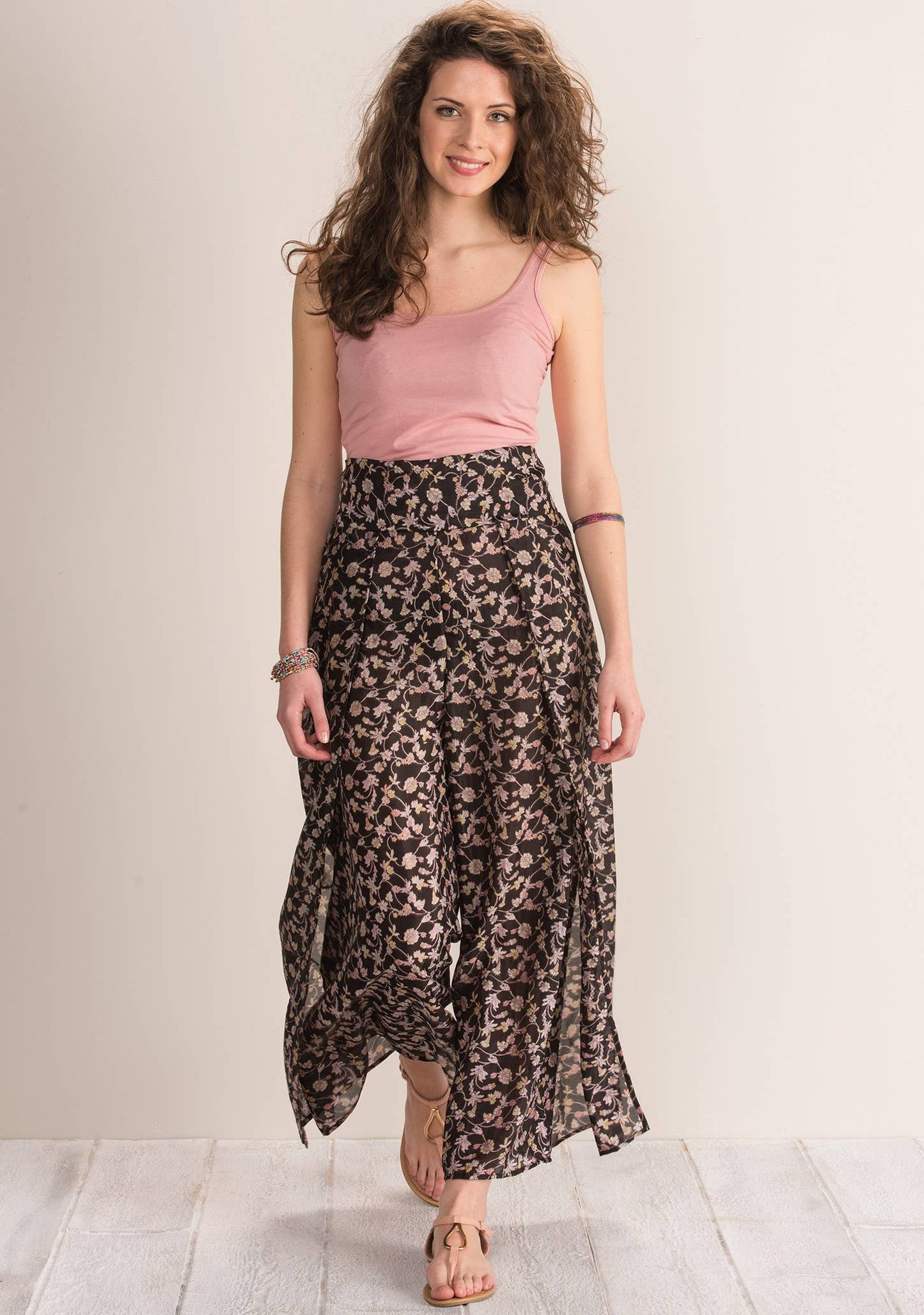 Namaste - Silk Sari Fabric Tie Wrap Trousers