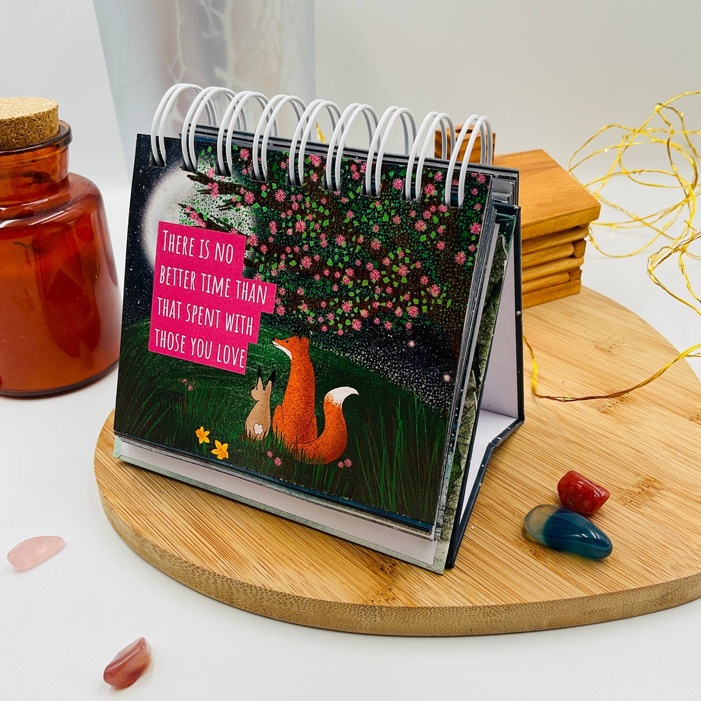 Fox Under The Moon - Thought For The Day: 366 Desktop Quotes - UNDATED