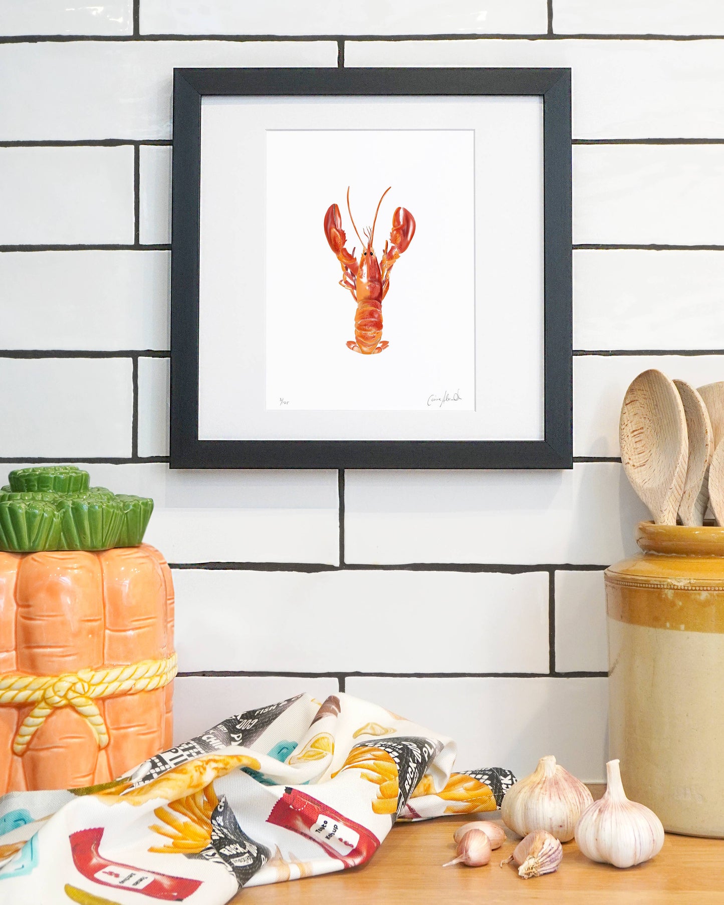 Lobster Print- Framed Limited Edition Print - Seafood