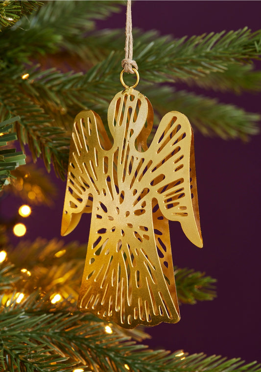 Namaste - Intricate metal angel decoration XM14