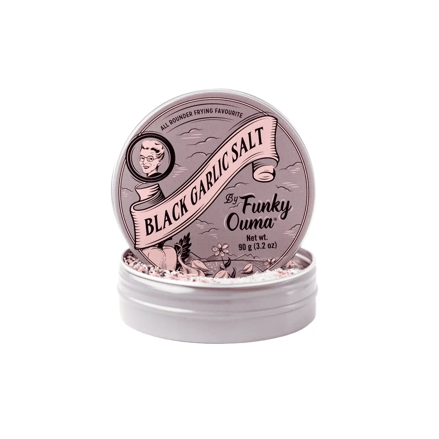 Funky Ouma - Black Garlic Salt Travel Tin