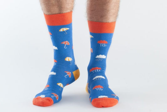 Doris & Dude blue umbrella  socks