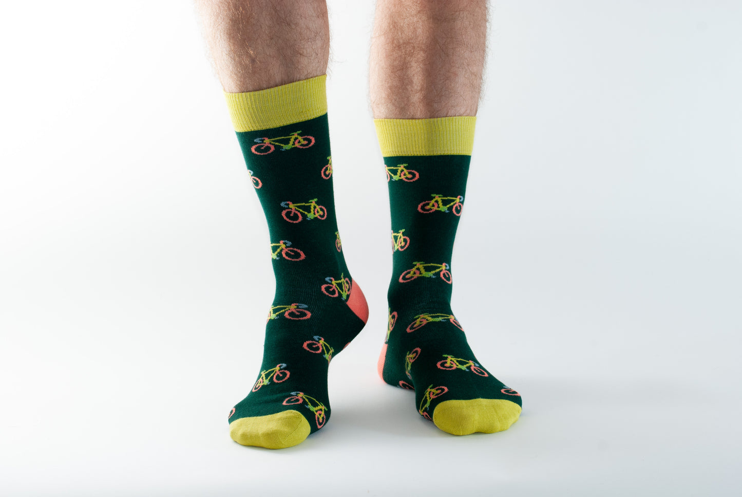 Doris & Dude Green Bikes Socks