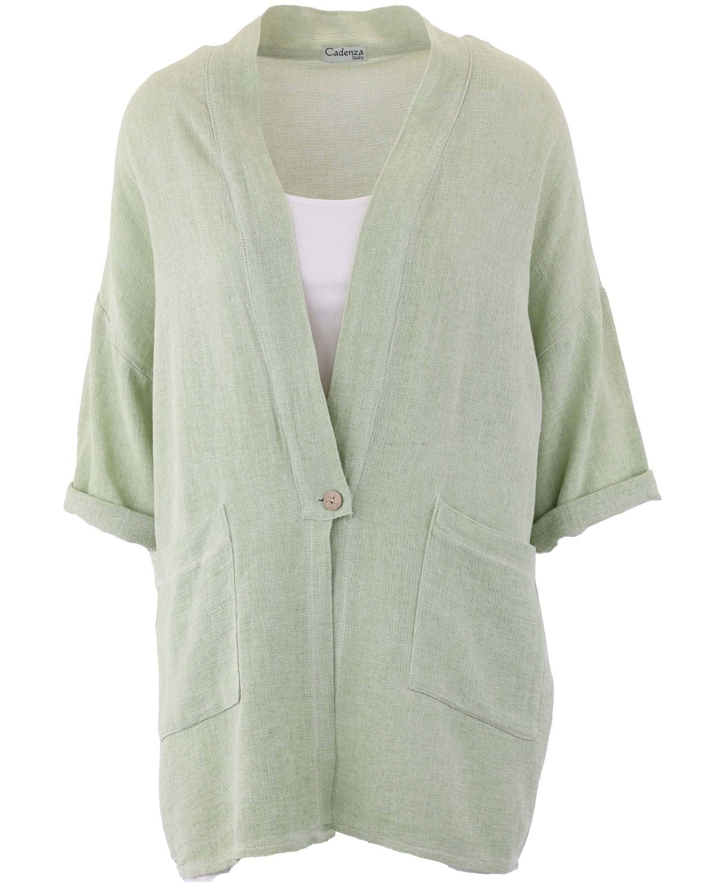 Cadenza Italy Ltd - Linen and Cotton Blend Kimono