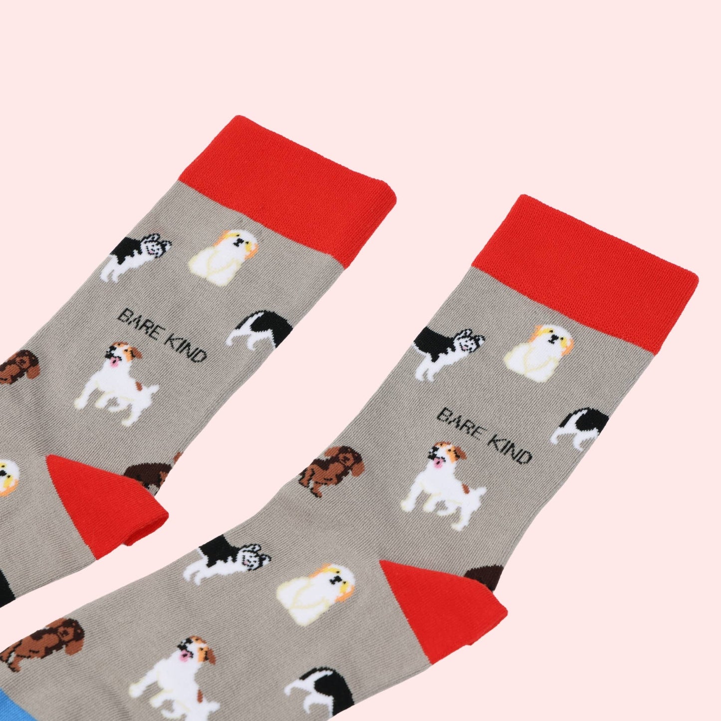 Bare Kind - Grey Dogs Socks
