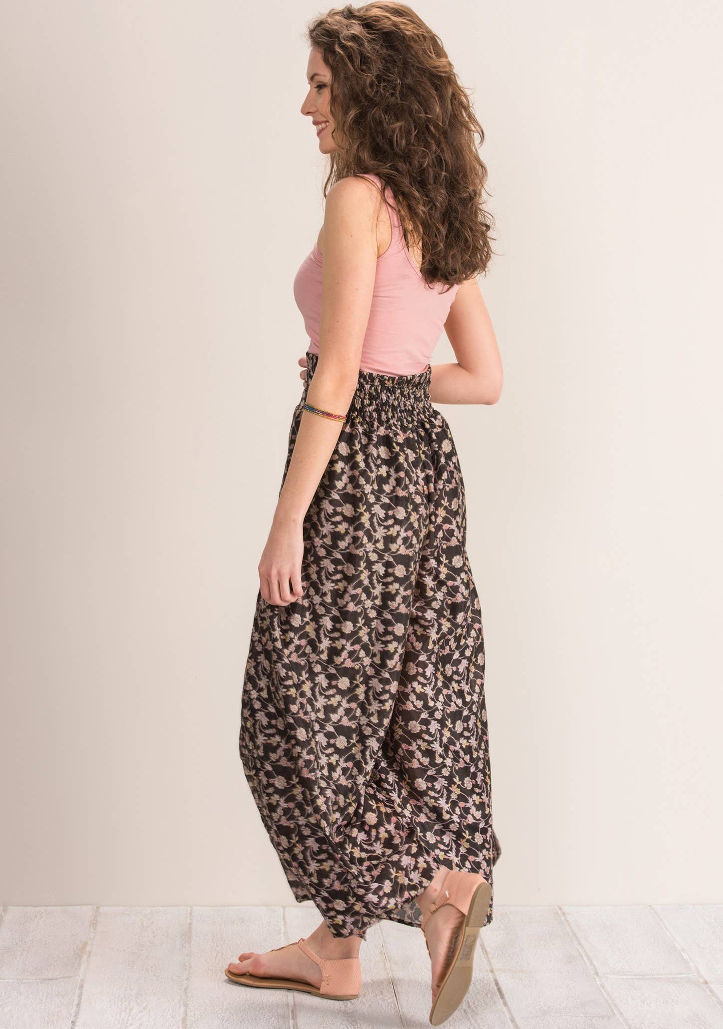 Namaste - Silk Sari Fabric Tie Wrap Trousers