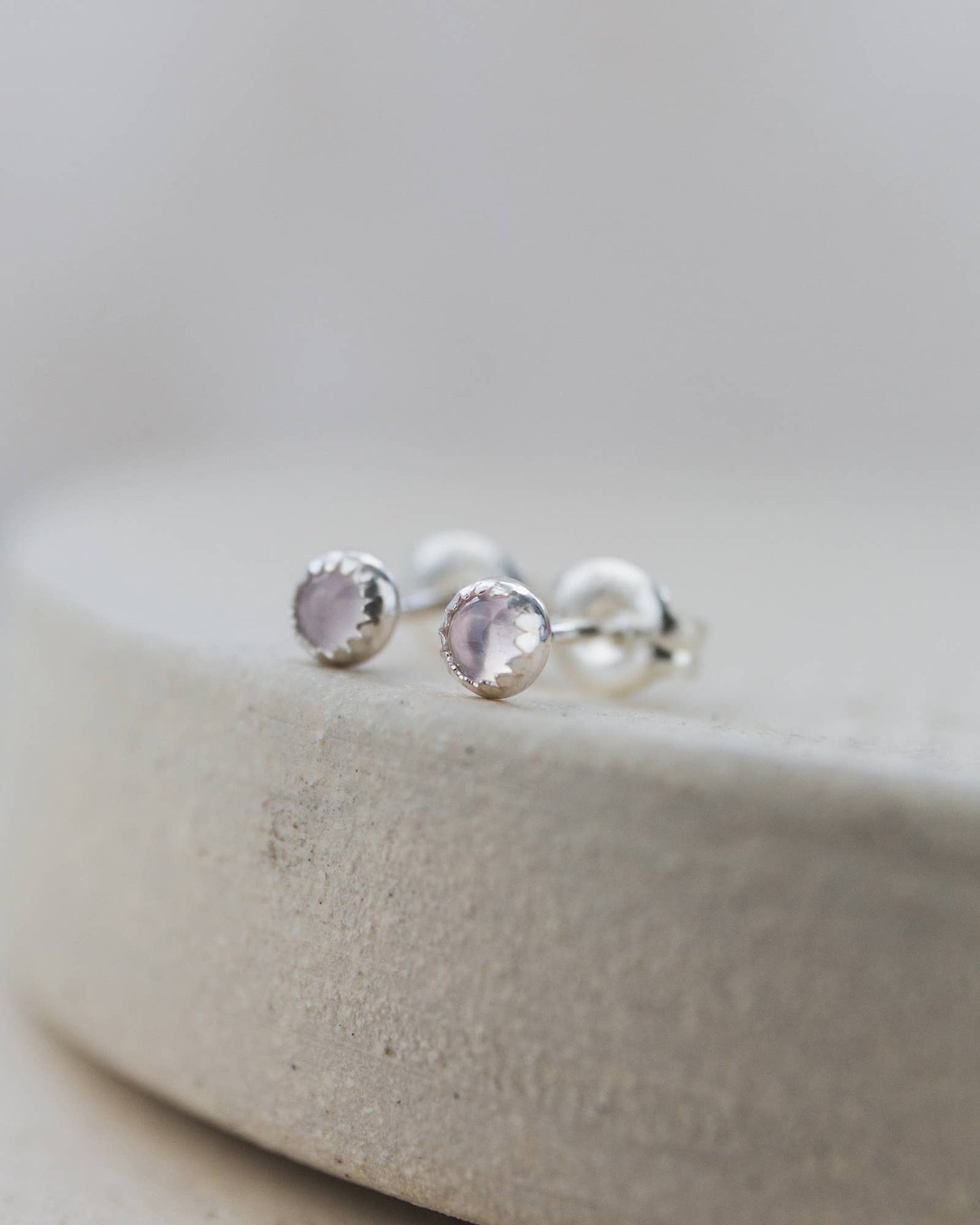 Lucy Kemp Jewellery - Sterling Silver Mini Gemstone Studs