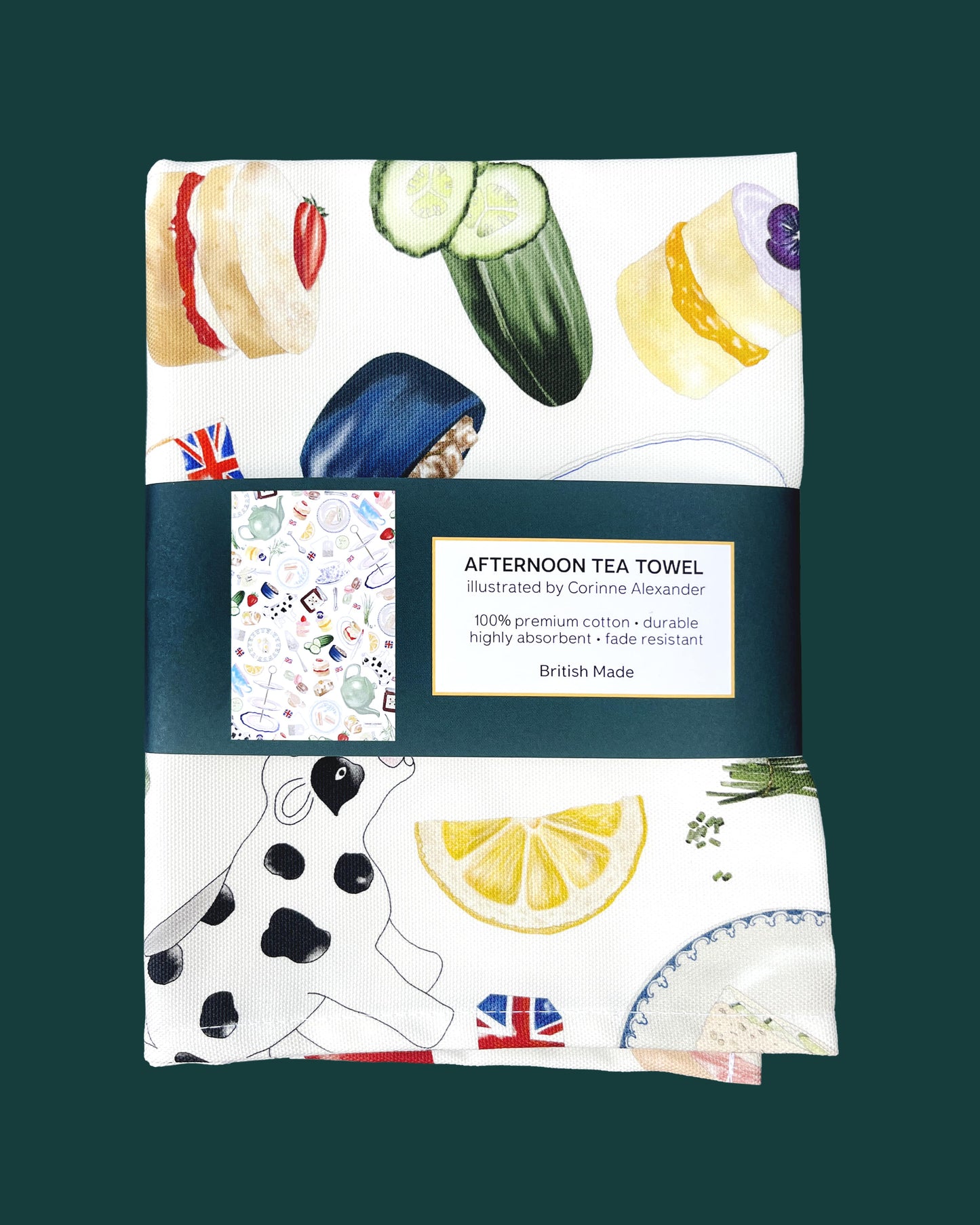 Afternoon Tea Towel - 100% Cotton – Typically British