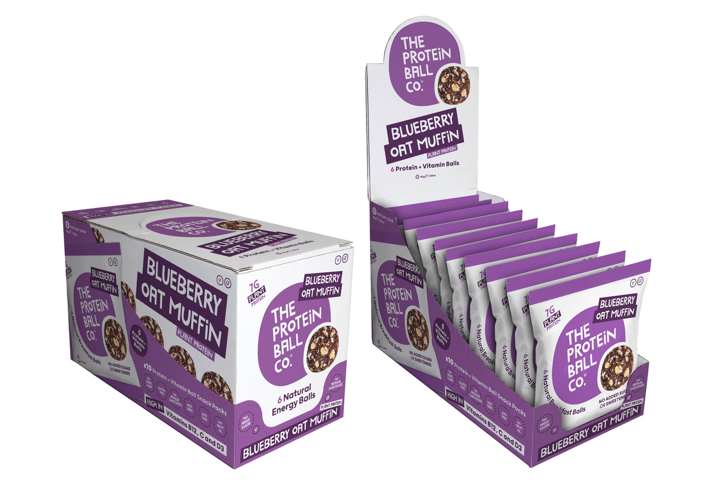 Blueberry Oat Muffin - Breakfast To-Go 10 x 45g