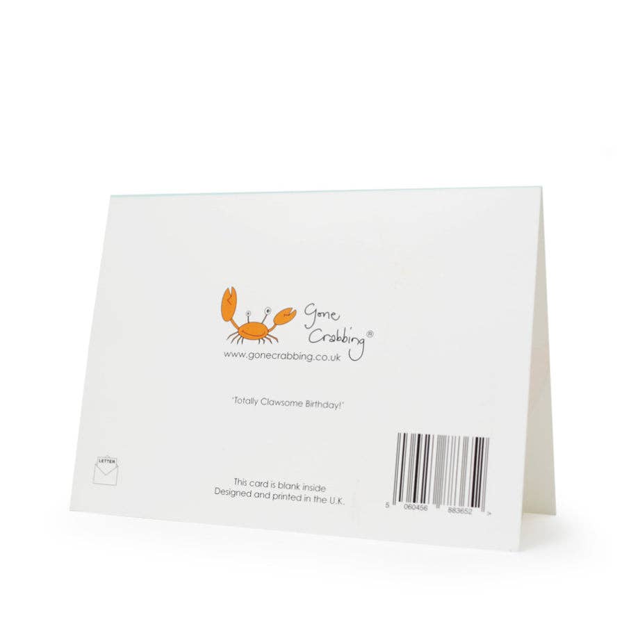 Gone Crabbing - Wishing you a Totally Clawsome® Birthday Greeting Card