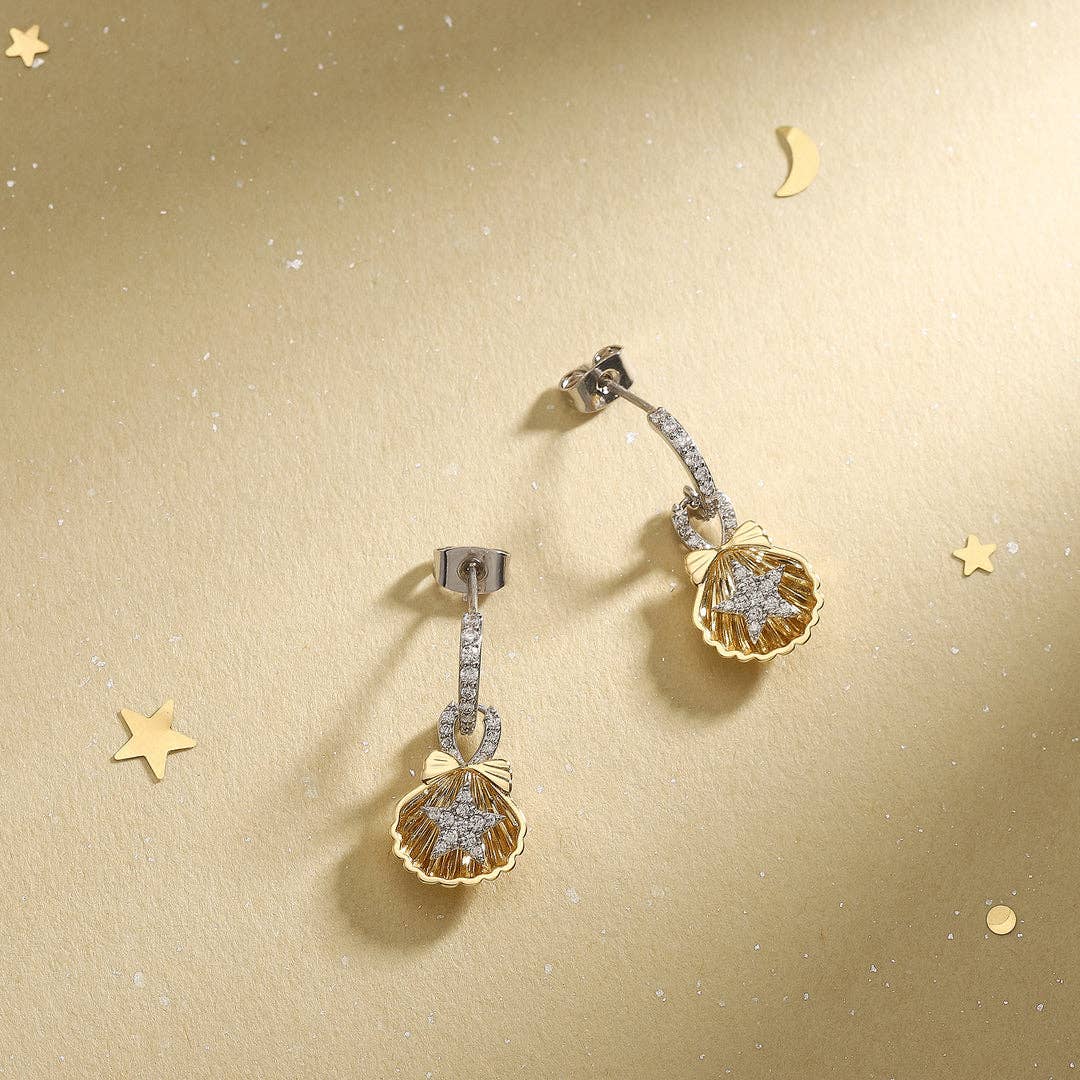 Verdivine - Starfish Shell Earrings