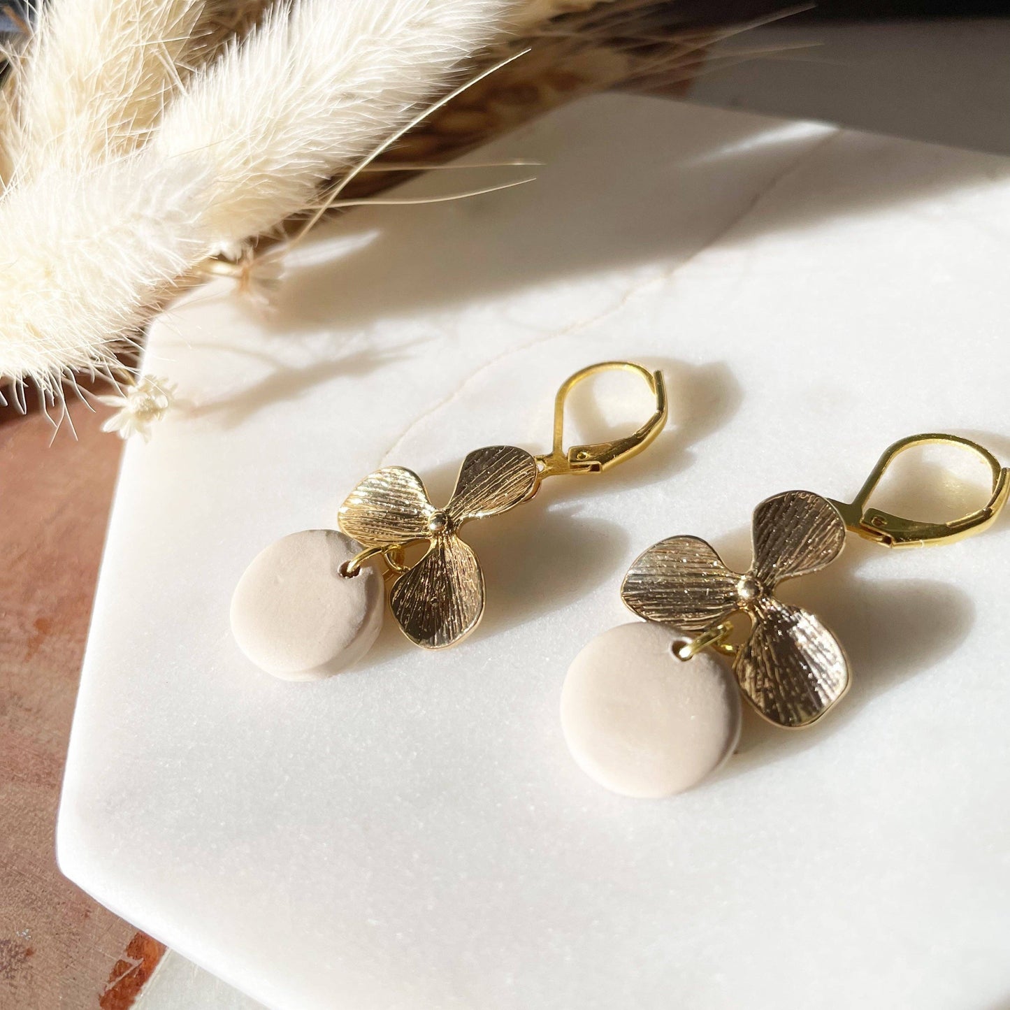 Bumble and Bees - Clematis Statement Earrings