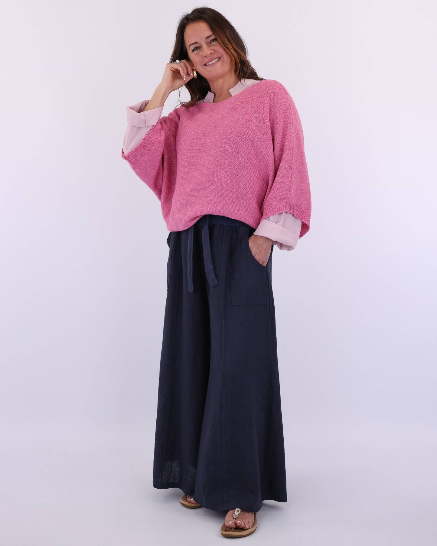 Cadenza Italy Ltd - Cashmere Blend Boat Neck Tunic