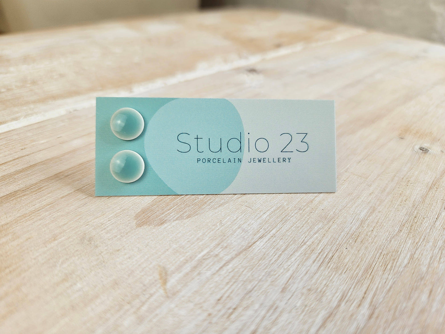 Studio 23 Ceramics - Stud Circle Earring Pair