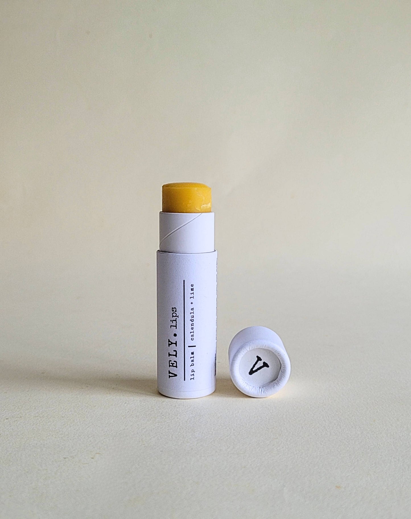 The Vely Soapery - Natural Vegan Lip Balm With Calendula Extract and Lime