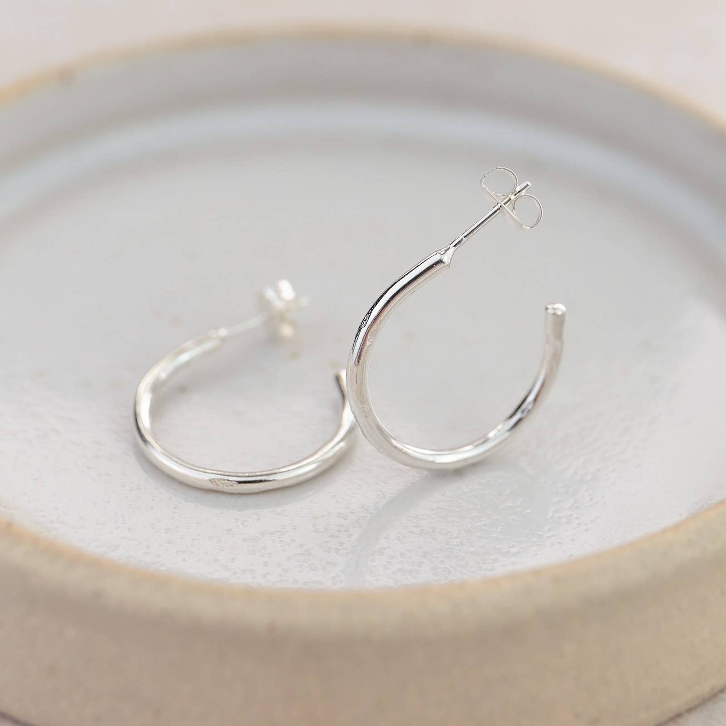 Lucy Kemp - Sterling Silver Hoop Earrings - Everyday
