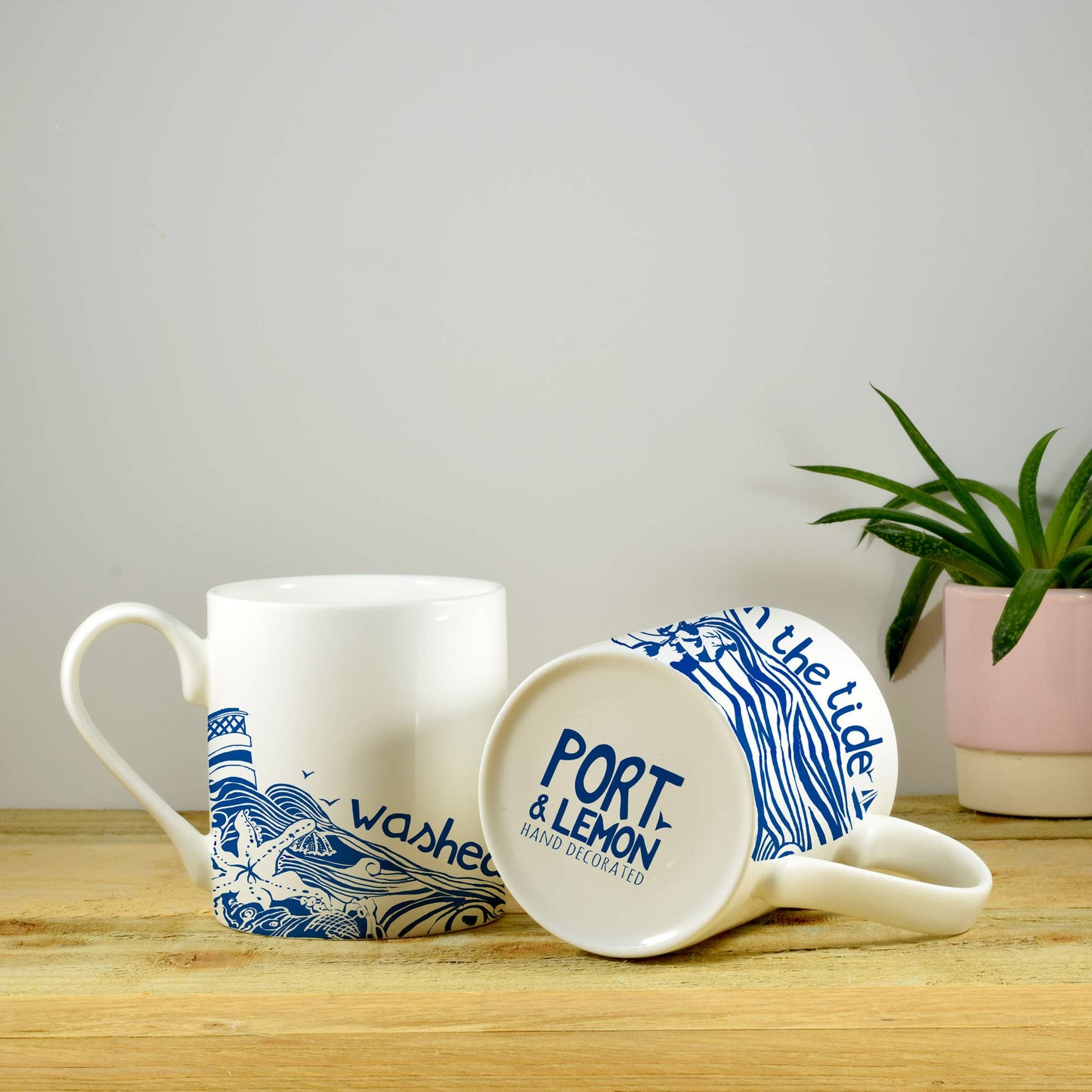 Port & Lemon - Washed up with the Tide Hand Decorated Bone China Mug