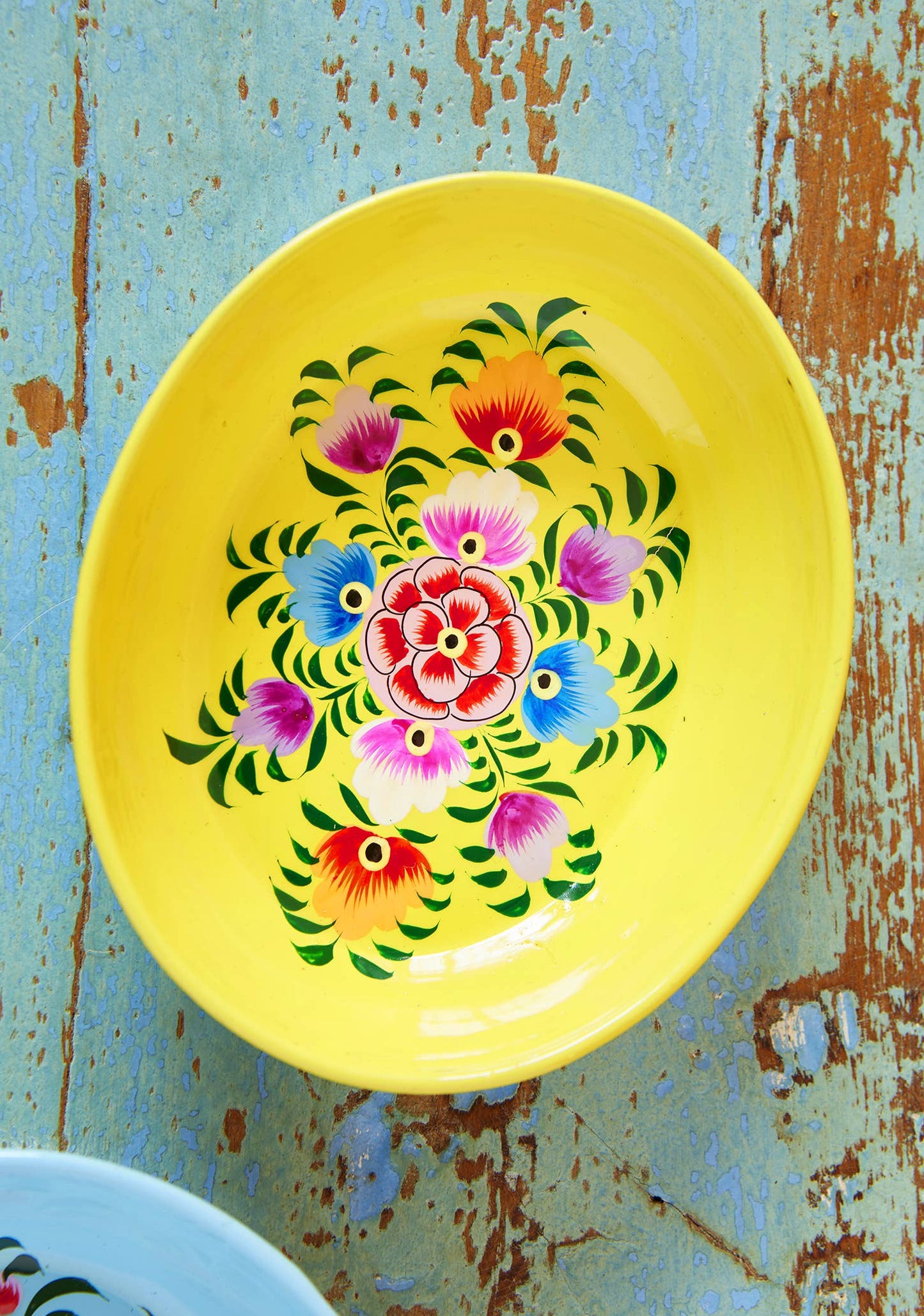Namaste - Hand Painted Oval Trinket Dish