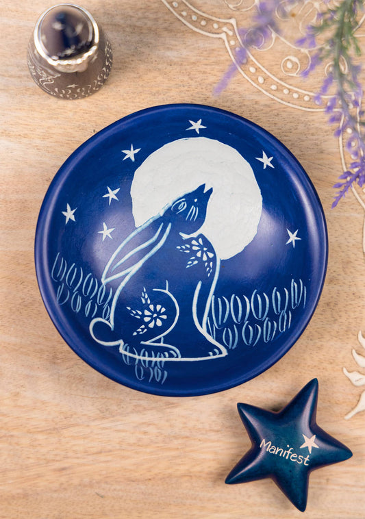 Namaste - Hare Moon Trinket Dish - Blue