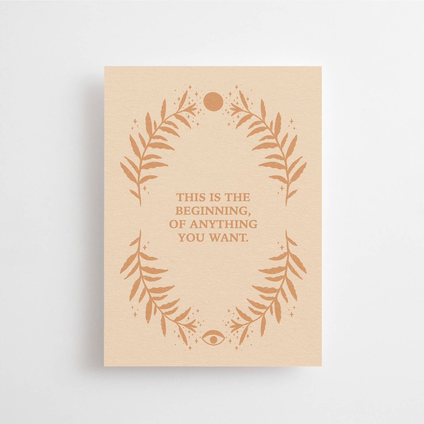 Anna Cosma - THE BEGINNING OF ANYTHING YOU WANT POSTCARD