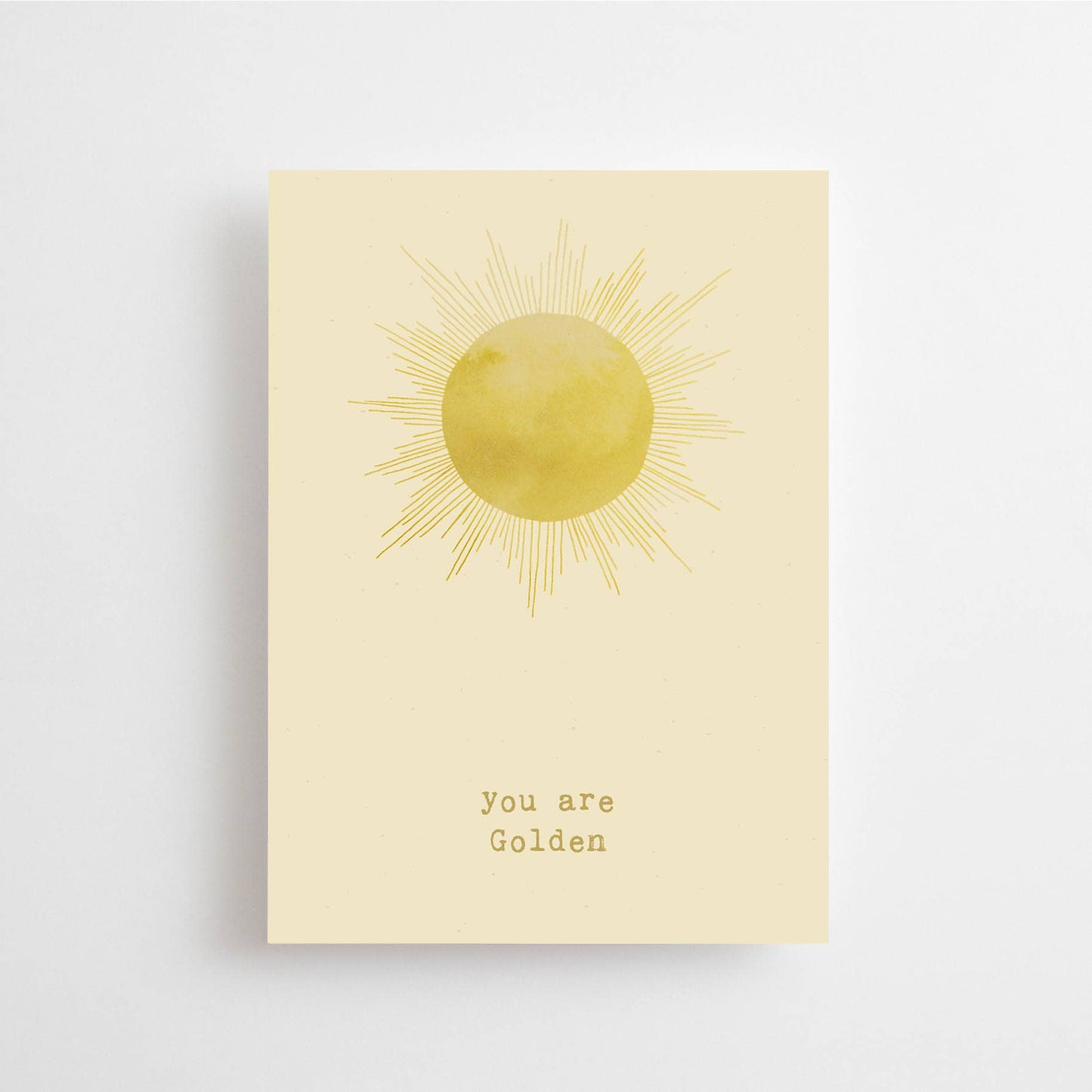 Anna Cosma - YOU ARE GOLDEN POSTCARD