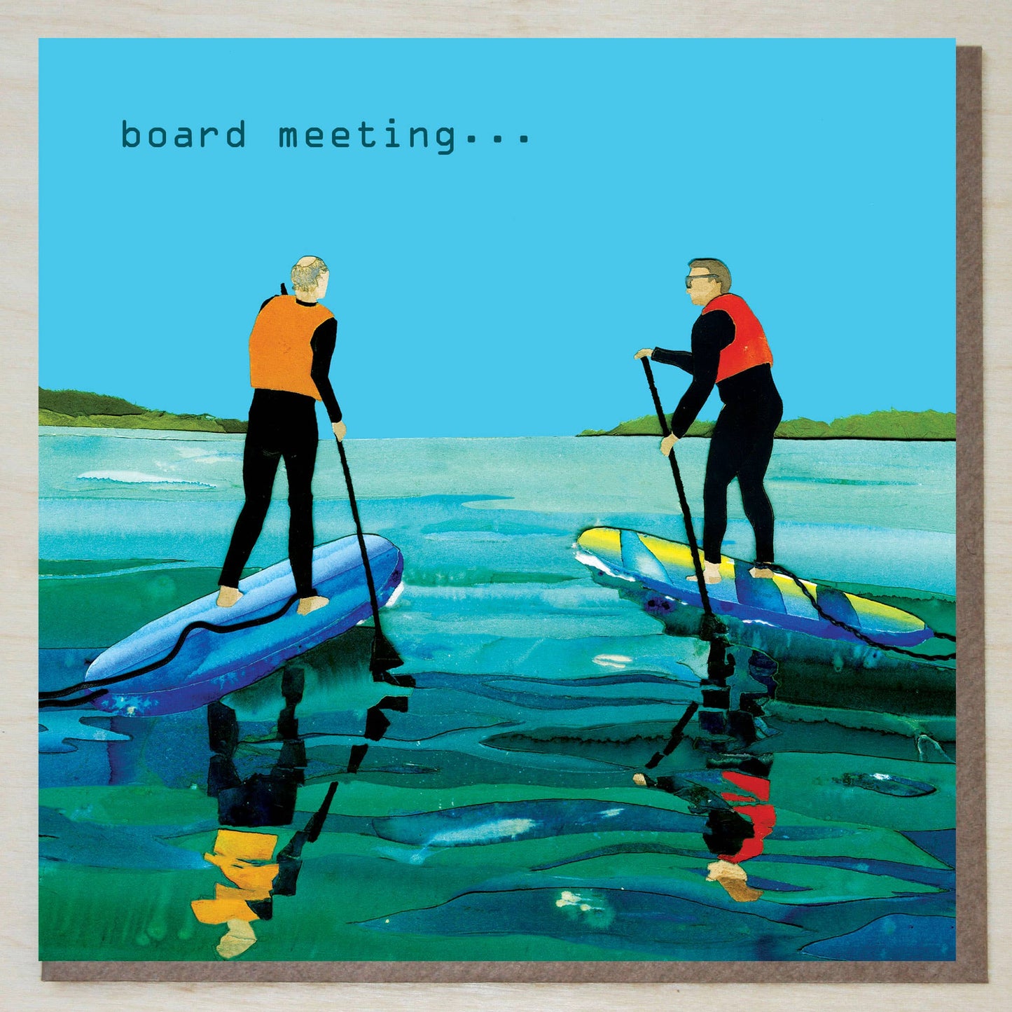 Windsock Press - 'Board Meeting' (paddle boarding card)