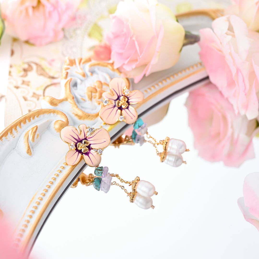 Verdivine - Flower Dangling Earrings