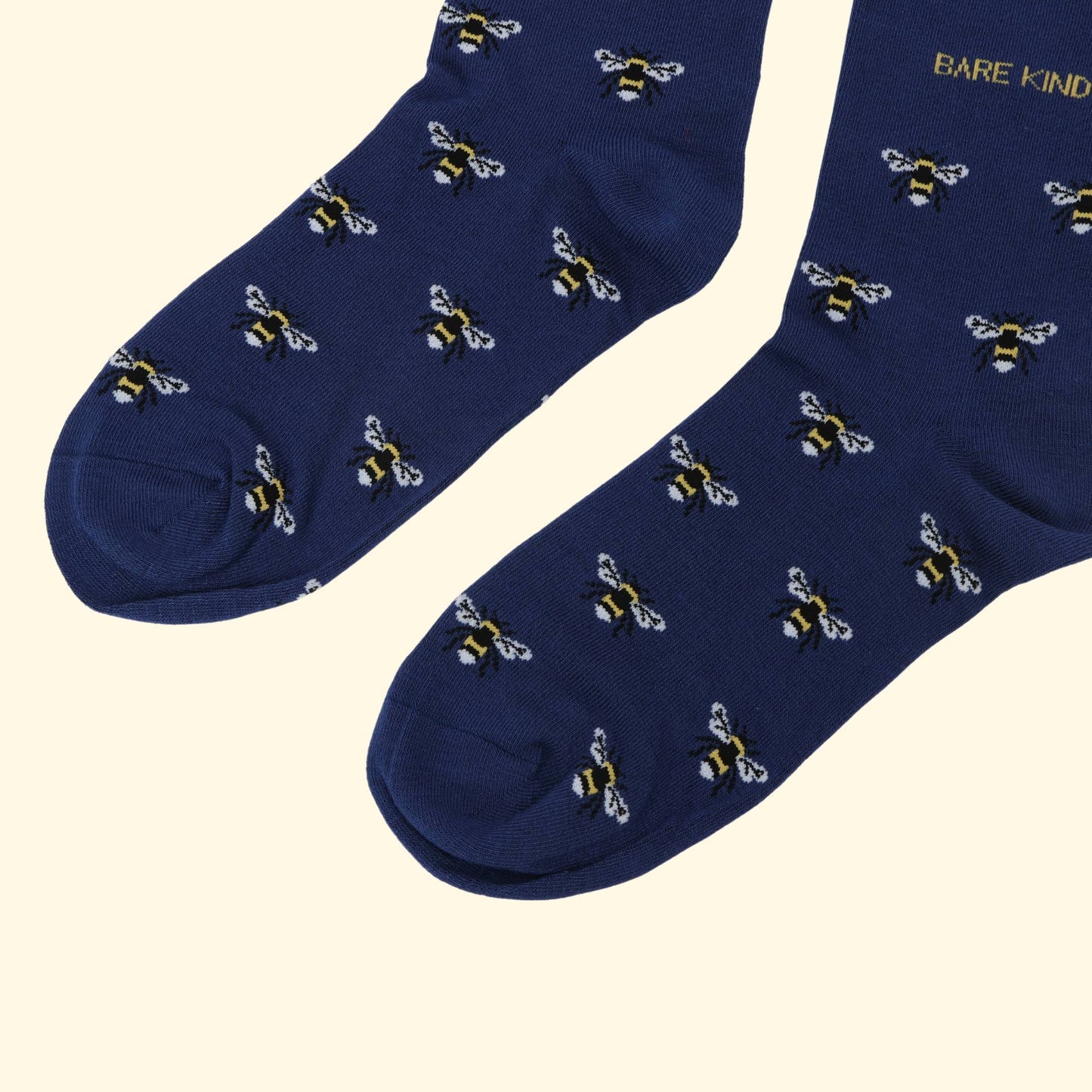 Bare Kind - Blue Small Motif Bee Socks