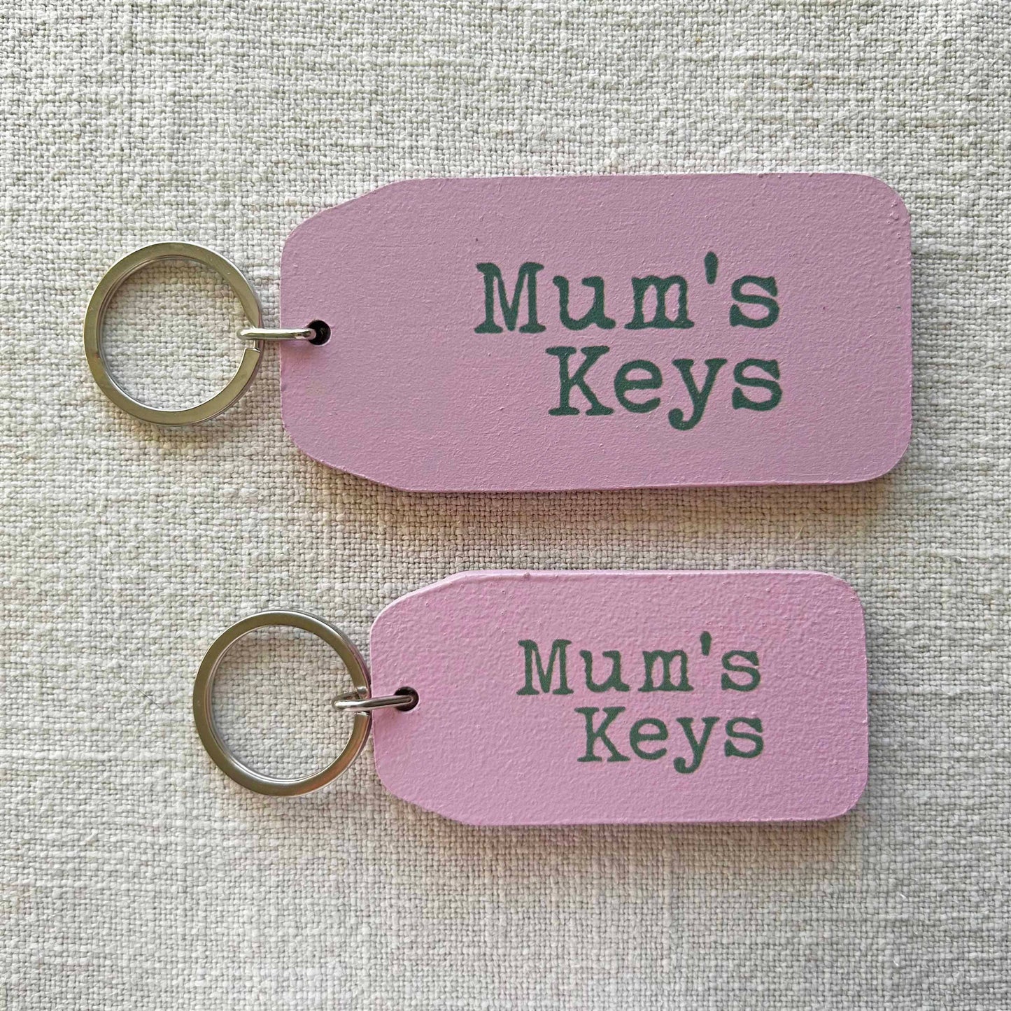 The Wooden Postcard Company - MUM'S KEYS Wooden Key Tag