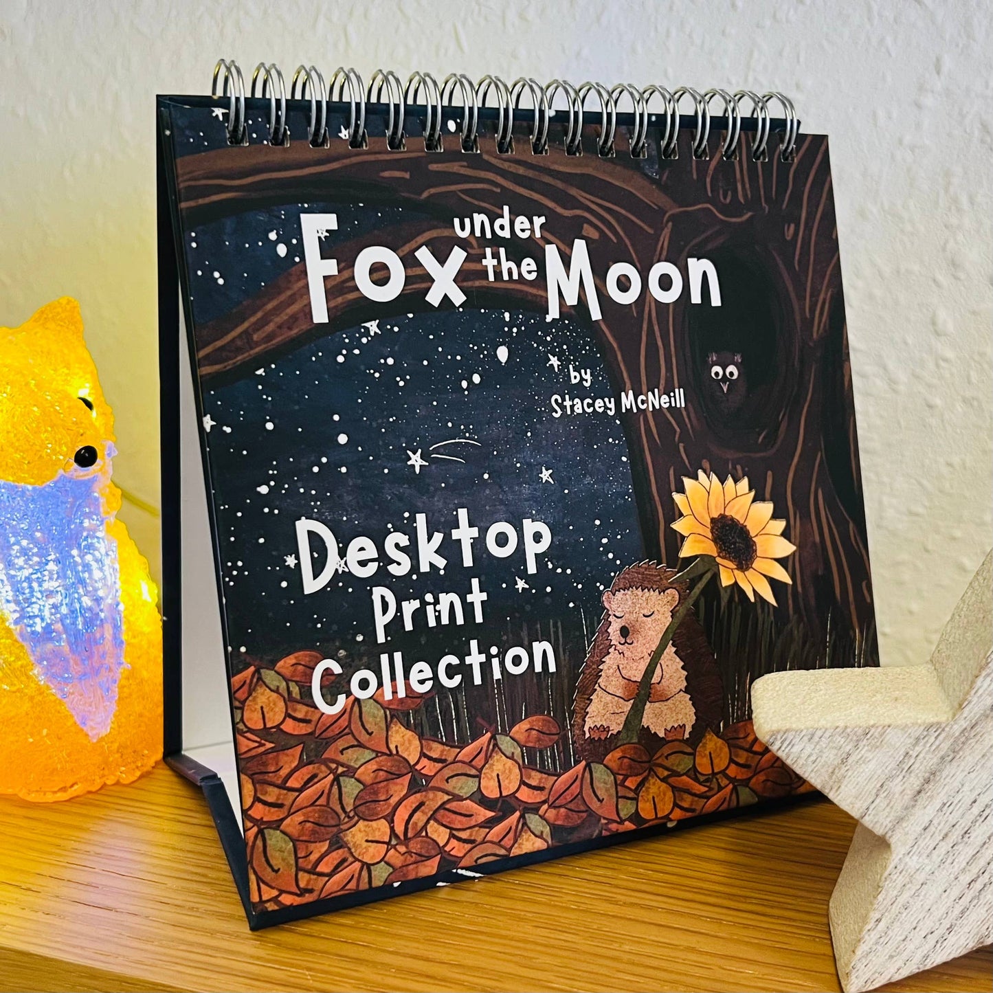 Fox Under The Moon - Set of 50 Desktop Prints