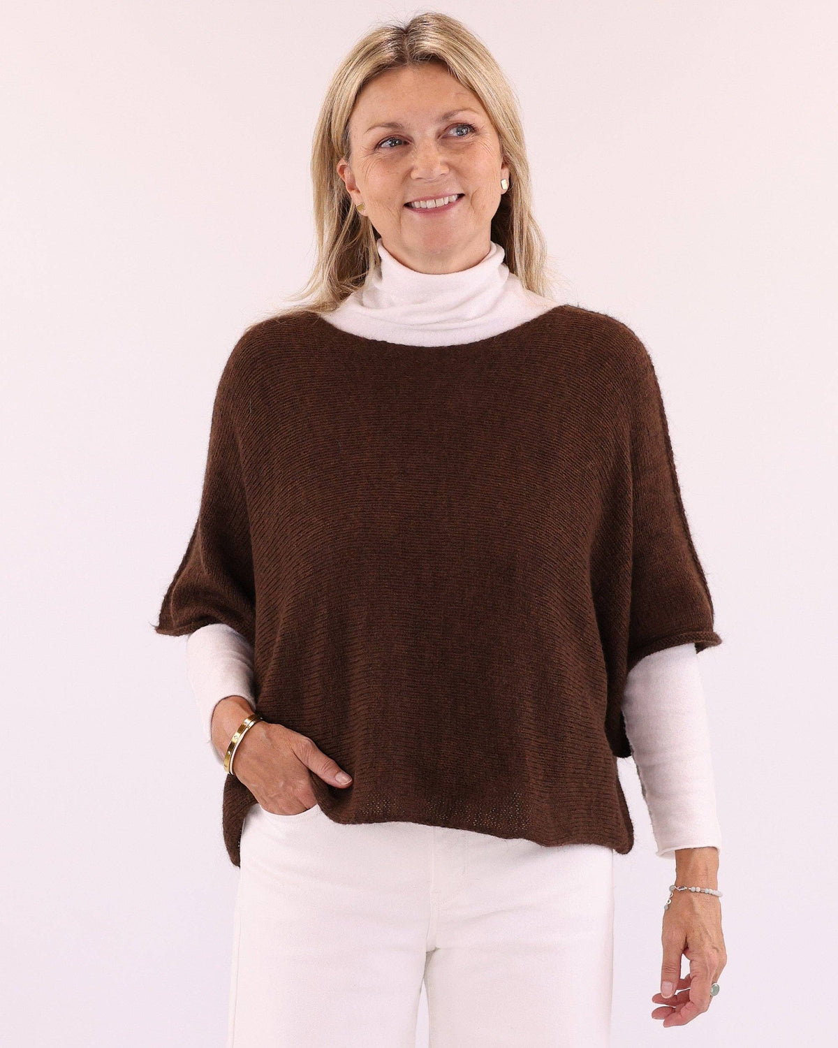 Cadenza Italy Ltd - Alpaca Blend Short Tunic Top