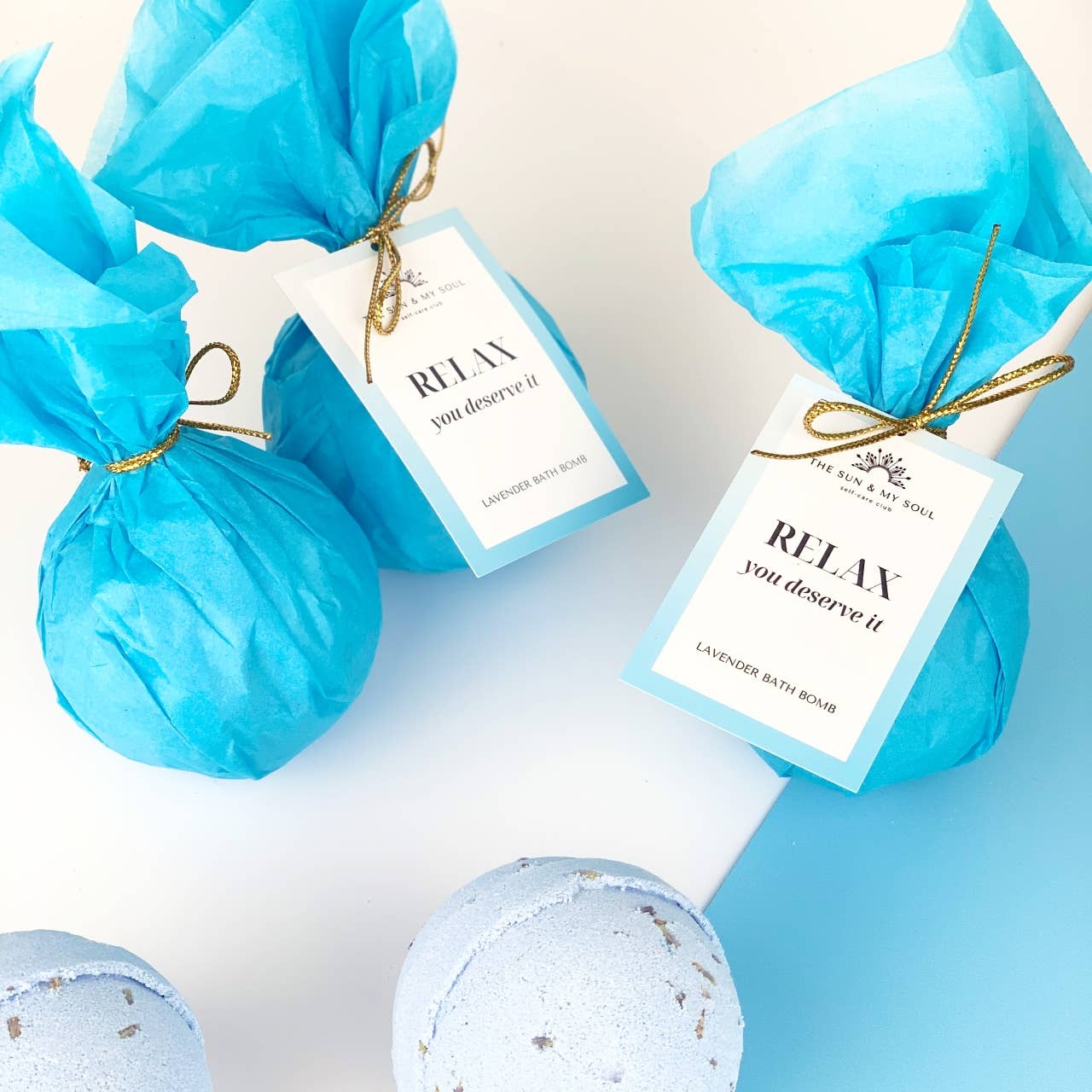The Sun & My Soul Relax You Deserve It - Relaxing Lavender Bath Bomb