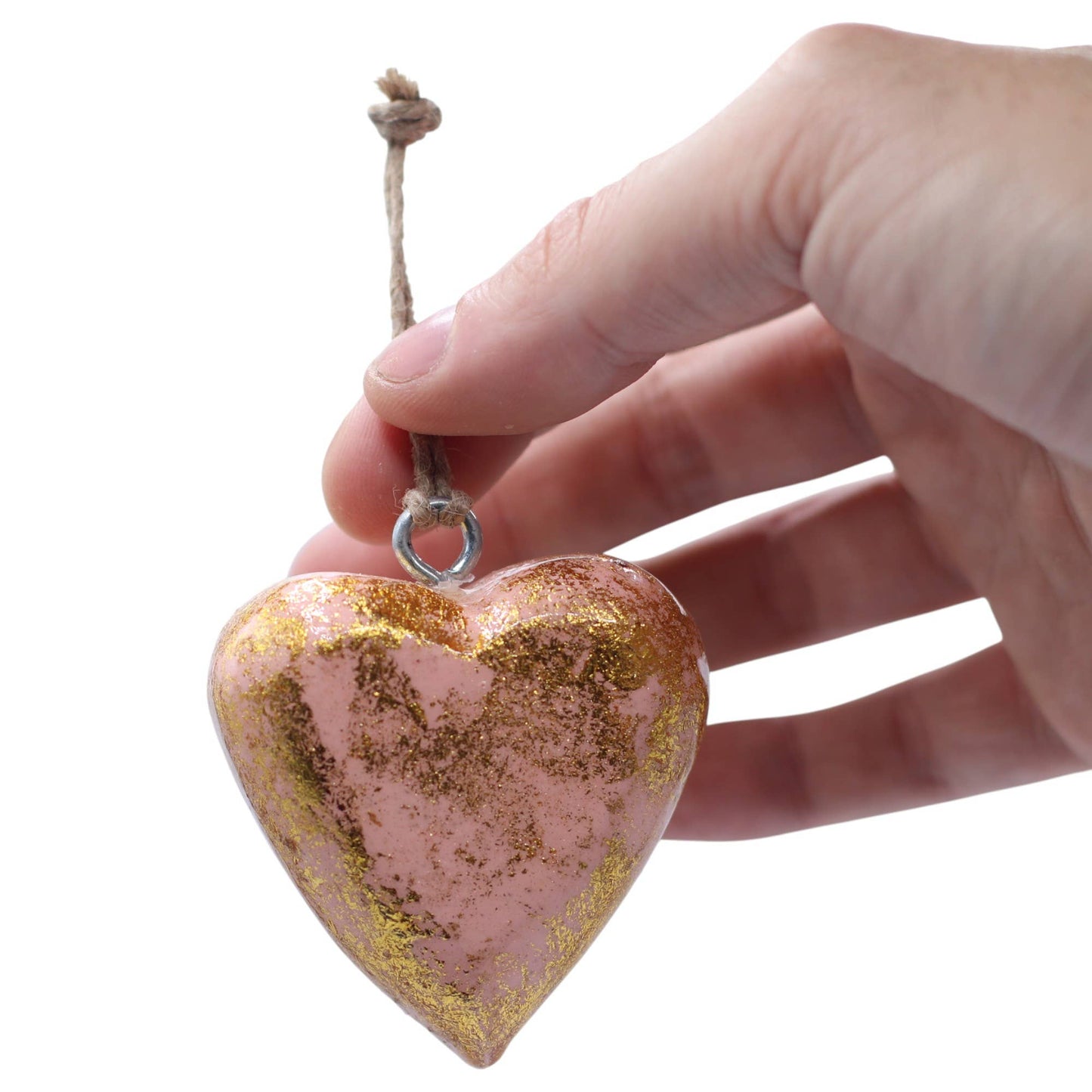Decor Wood Hearts - Lavender Gold (50) - in Jar