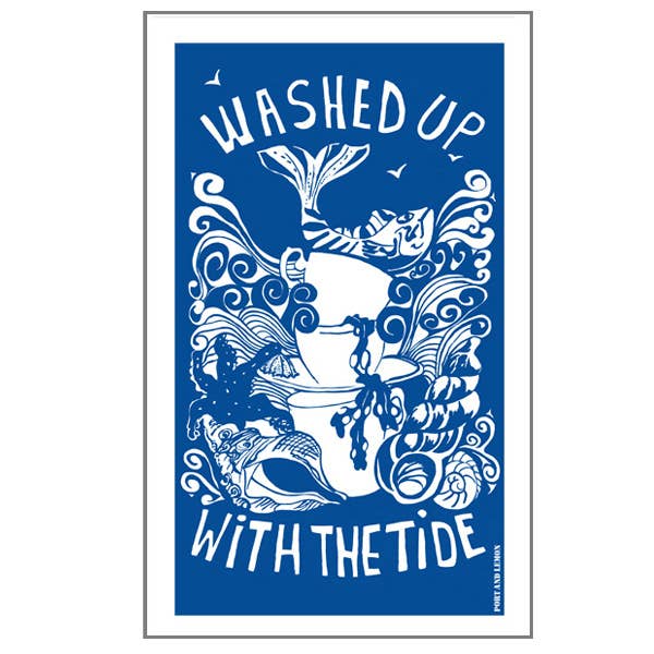 Port & Lemon - Washed up with the Tide Tea Towel by Port and Lemon