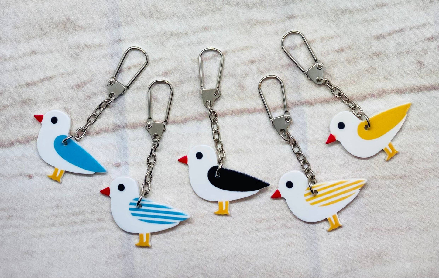 Jewells - Resin Seagull Keyring Key Chain