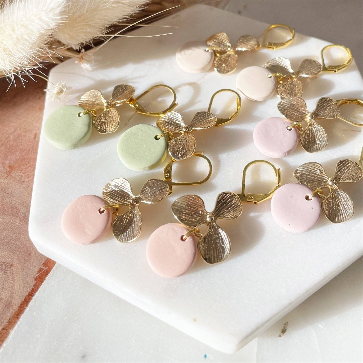 Bumble and Bees - Clematis Statement Earrings