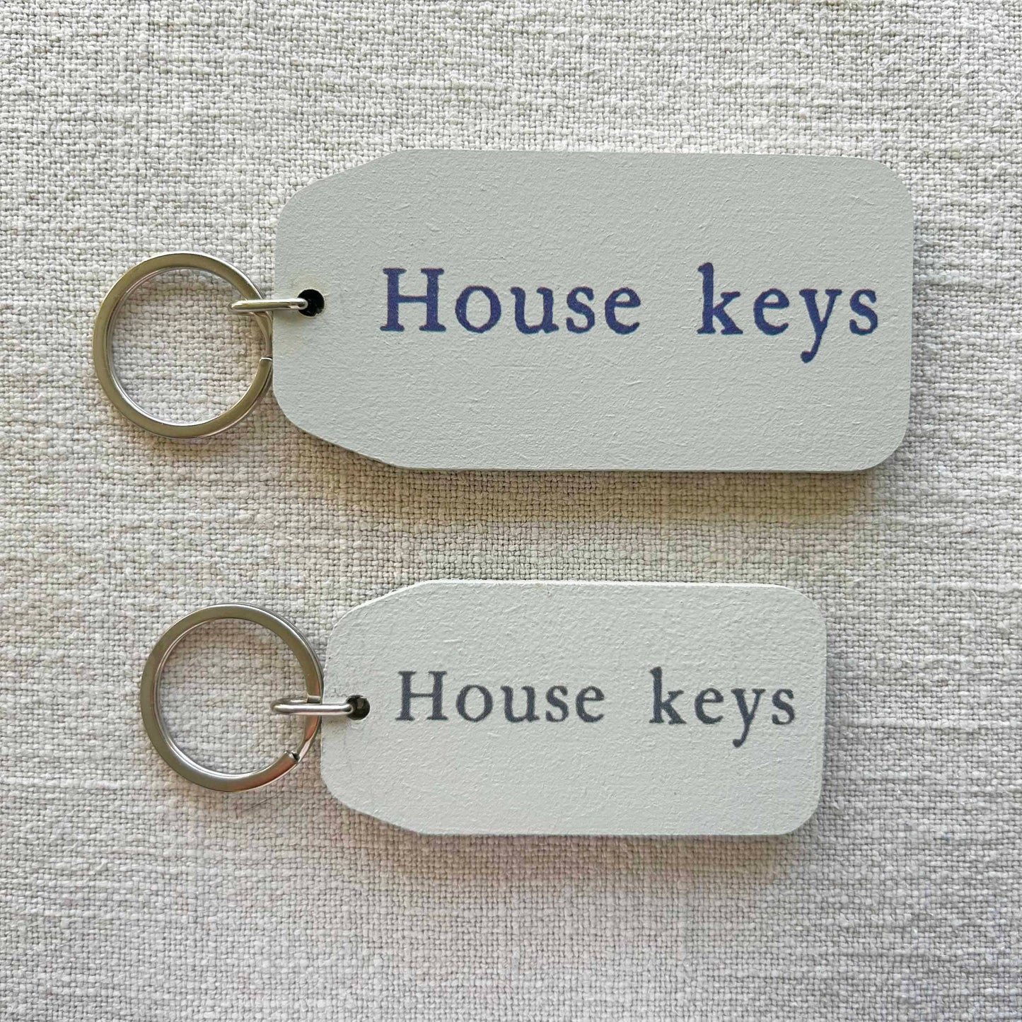 The Wooden Postcard Company - HOUSE KEYS Wooden Key Tag