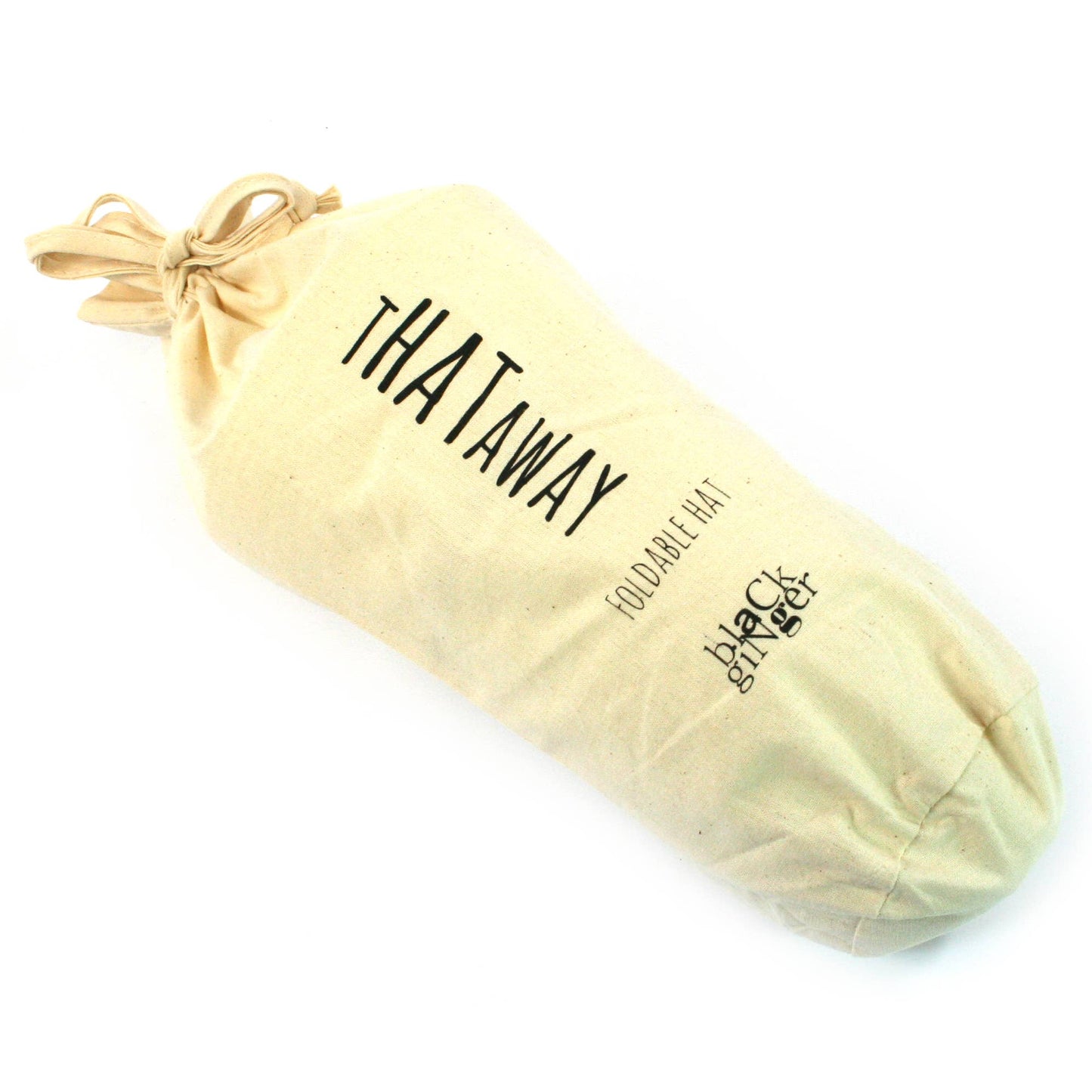 Black Ginger - Bright and Bold Wide Brim Foldable Hat - Azure Blue (57cm)