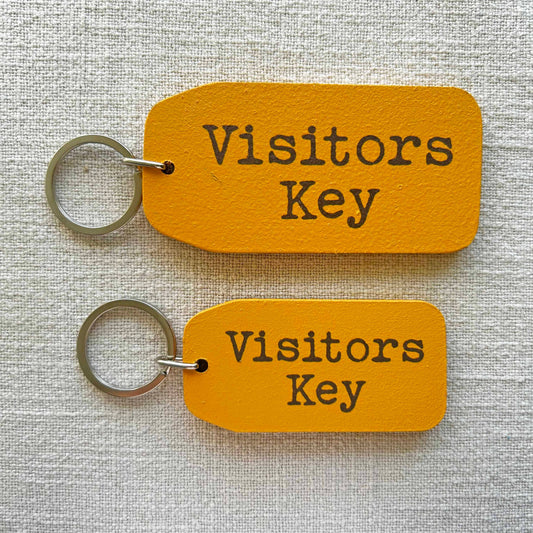The Wooden Postcard Company - VISITORS KEY Wooden Key Tag
