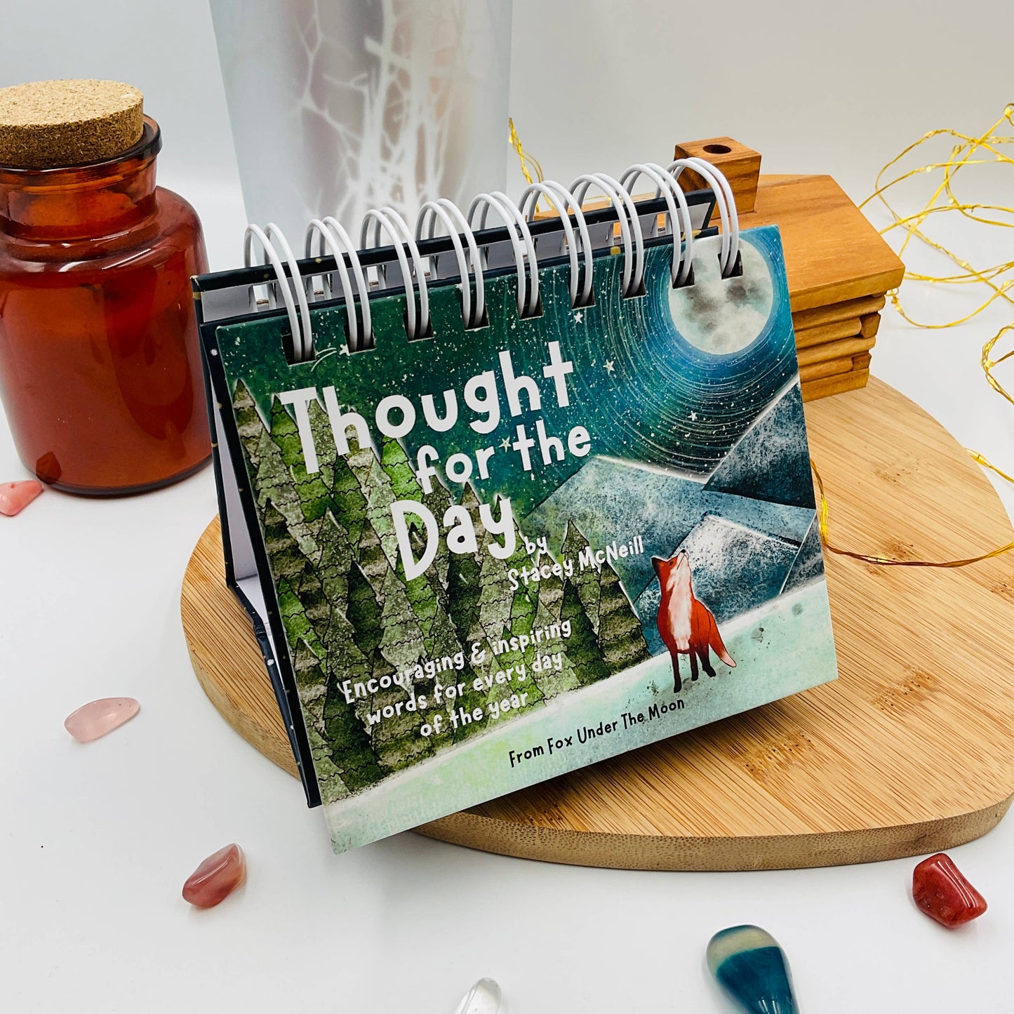 Fox Under The Moon - Thought For The Day: 366 Desktop Quotes - UNDATED