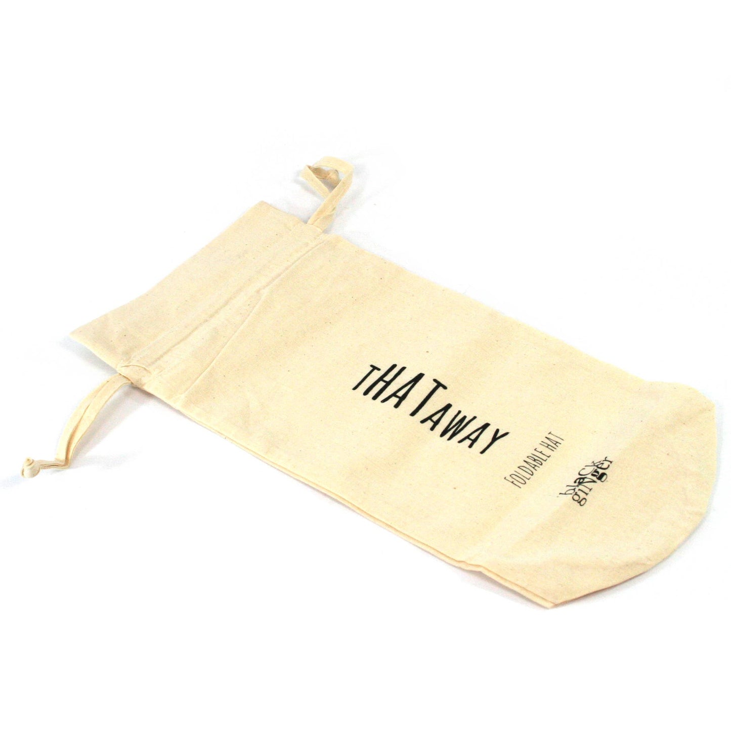 Black Ginger - Bright and Bold Wide Brim Foldable Hat - Azure Blue (57cm)