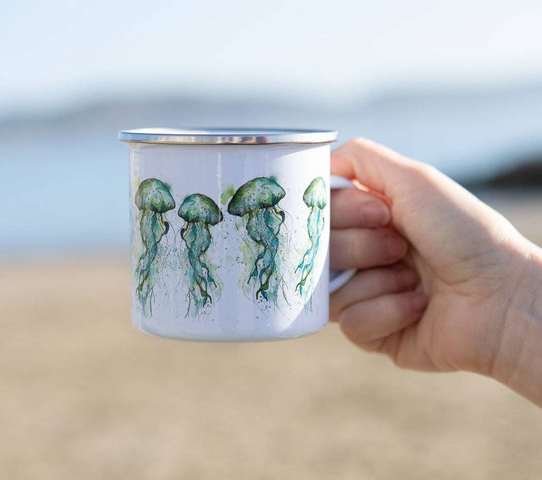 Dollyhotdogs - Jellyfish Enamel Mug