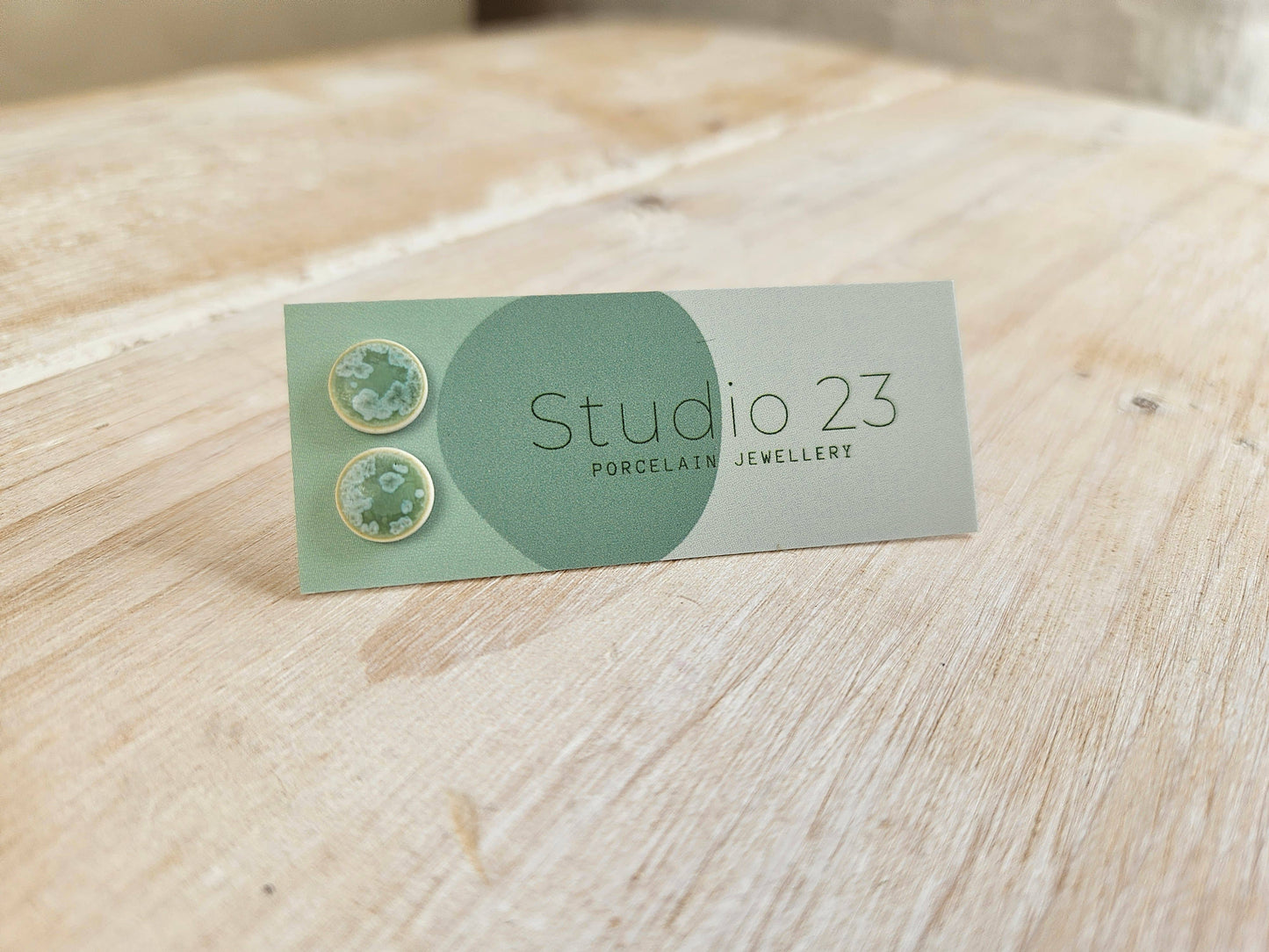 Studio 23 Ceramics - Stud Circle Earring Pair