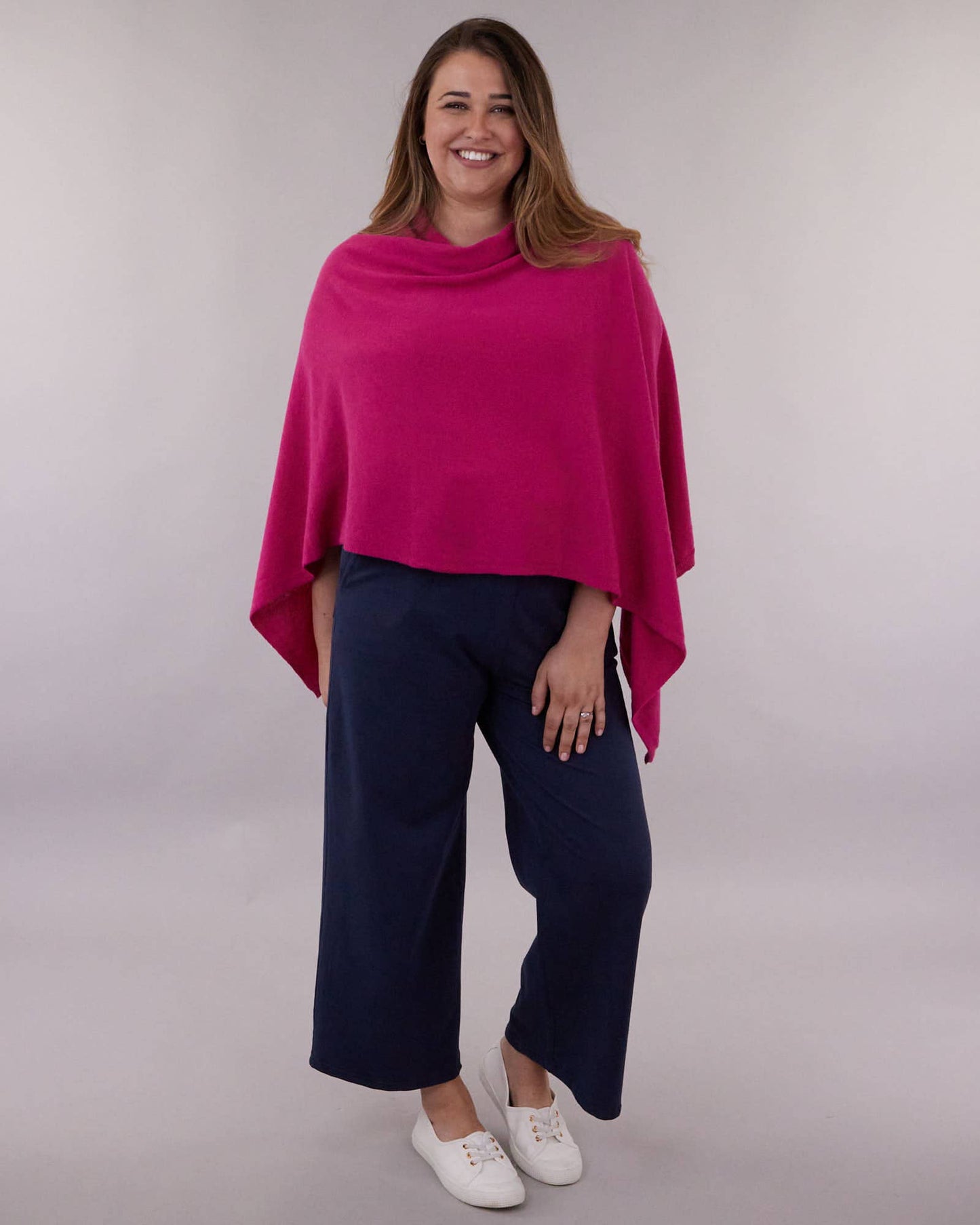 Cadenza Italy Ltd - Classic Cashmere Blend Poncho