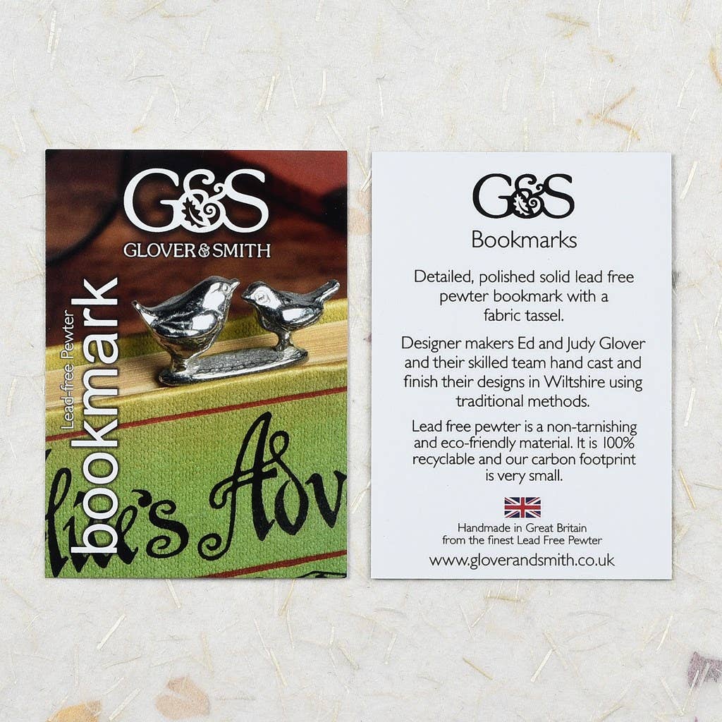 Bird Watchers Pewter Bookmark- Engravable By The Retailer