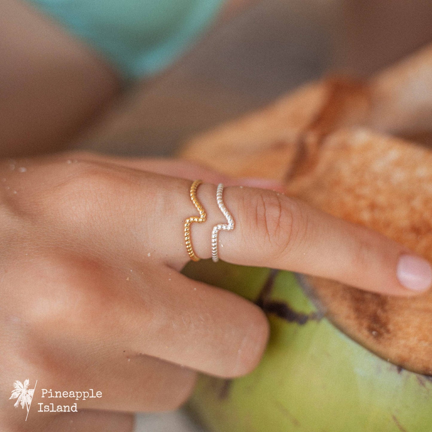 Pineapple Island - Twist Wave Adjustable Ring, Dainty Ring, by Pineapple Island - ST-112